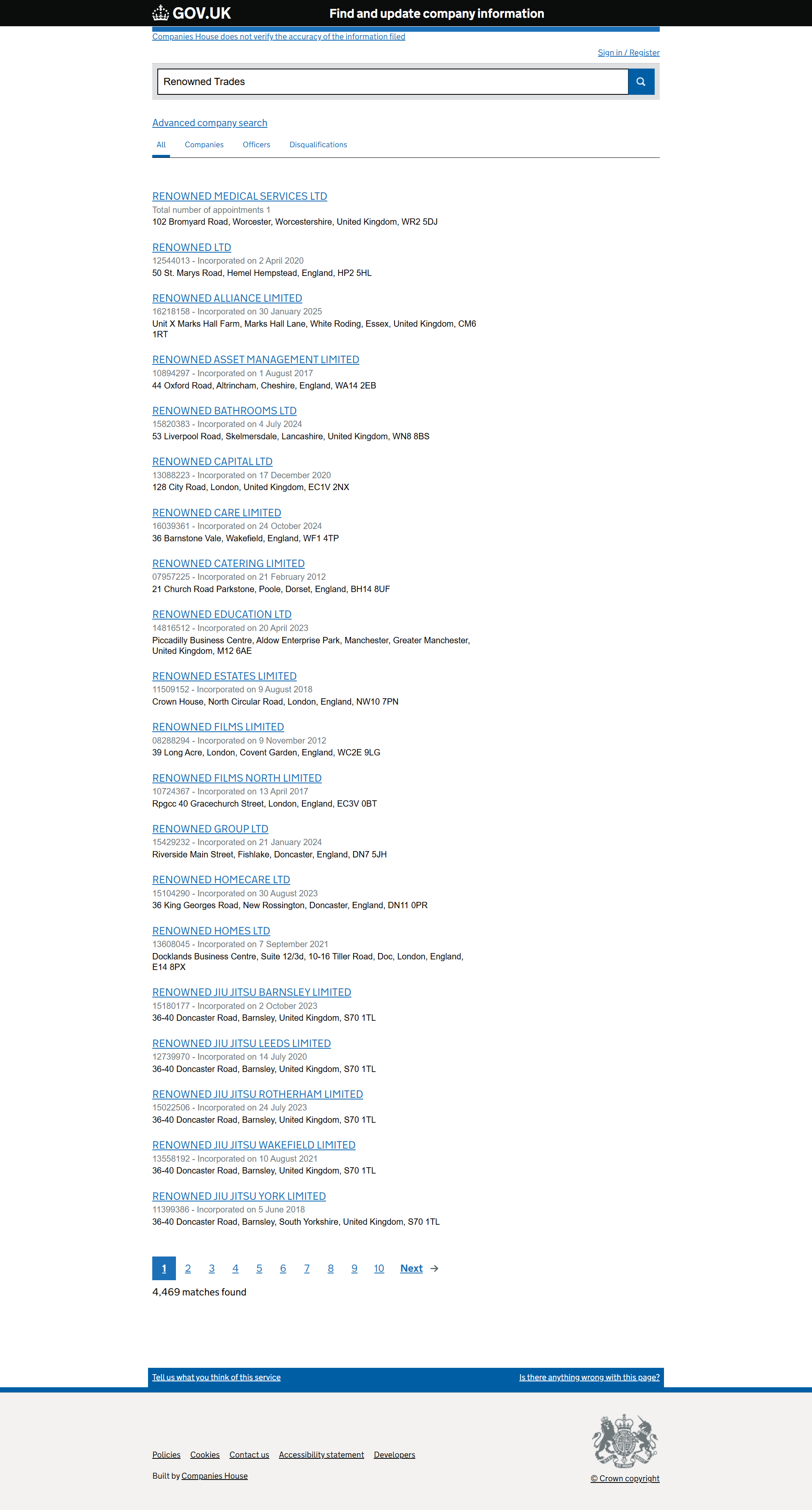 UK Companies House