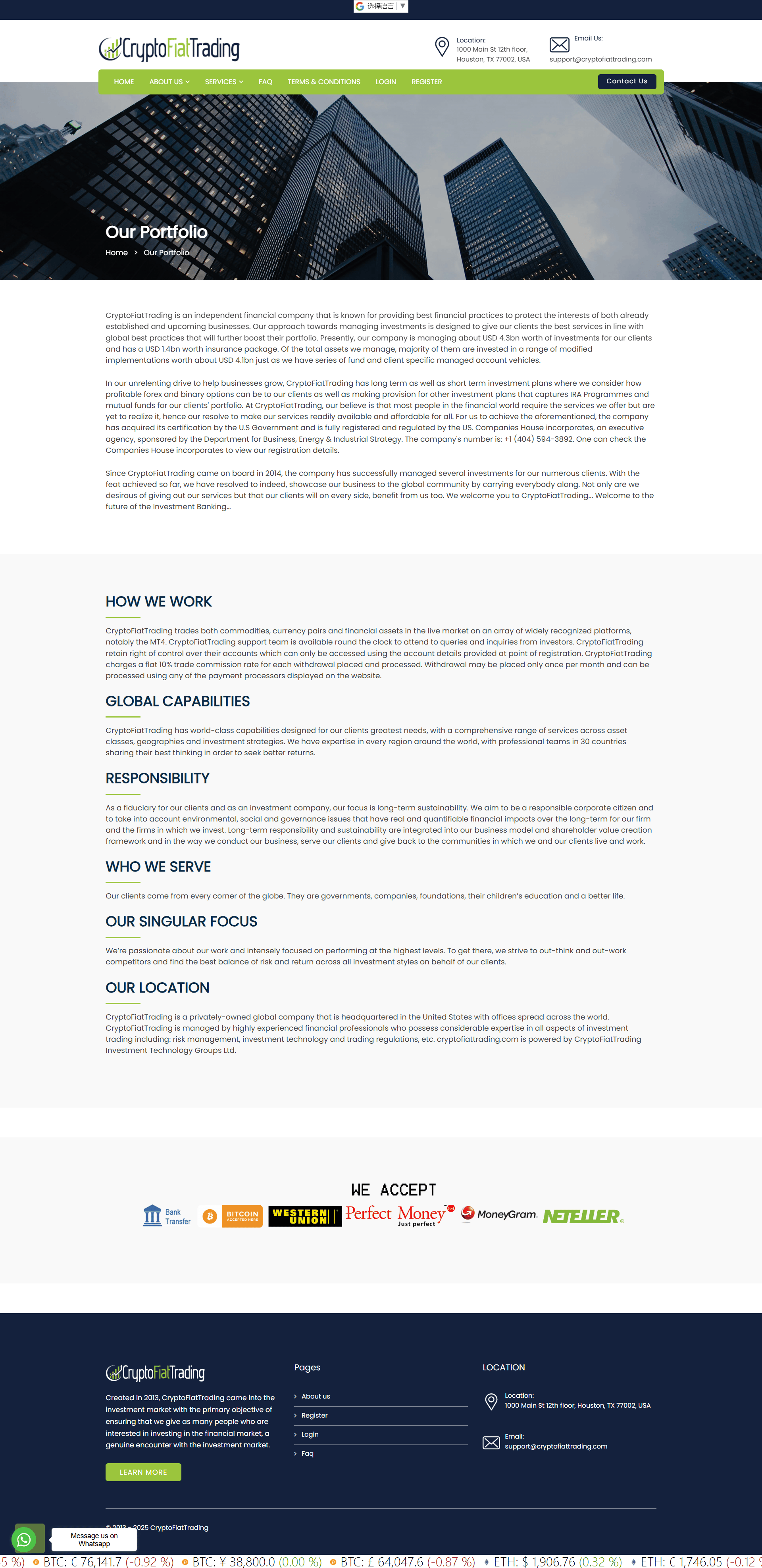 CryptoFiatTrading Official Website