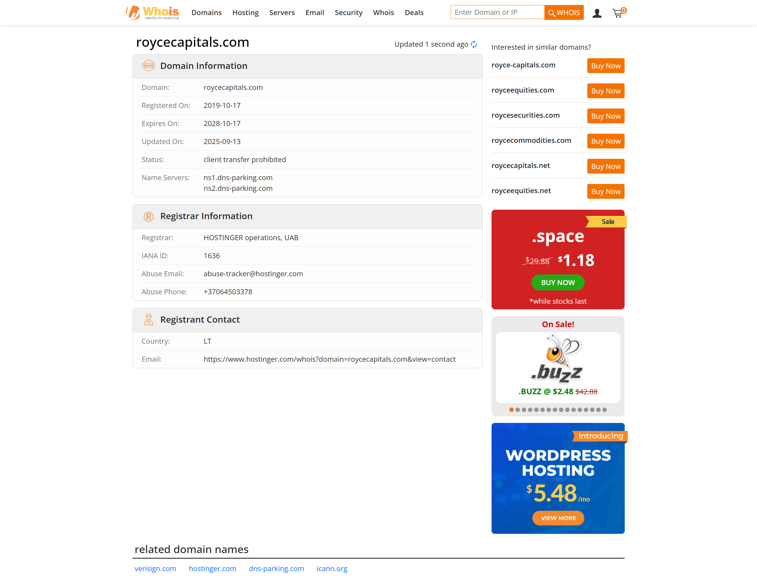 whois