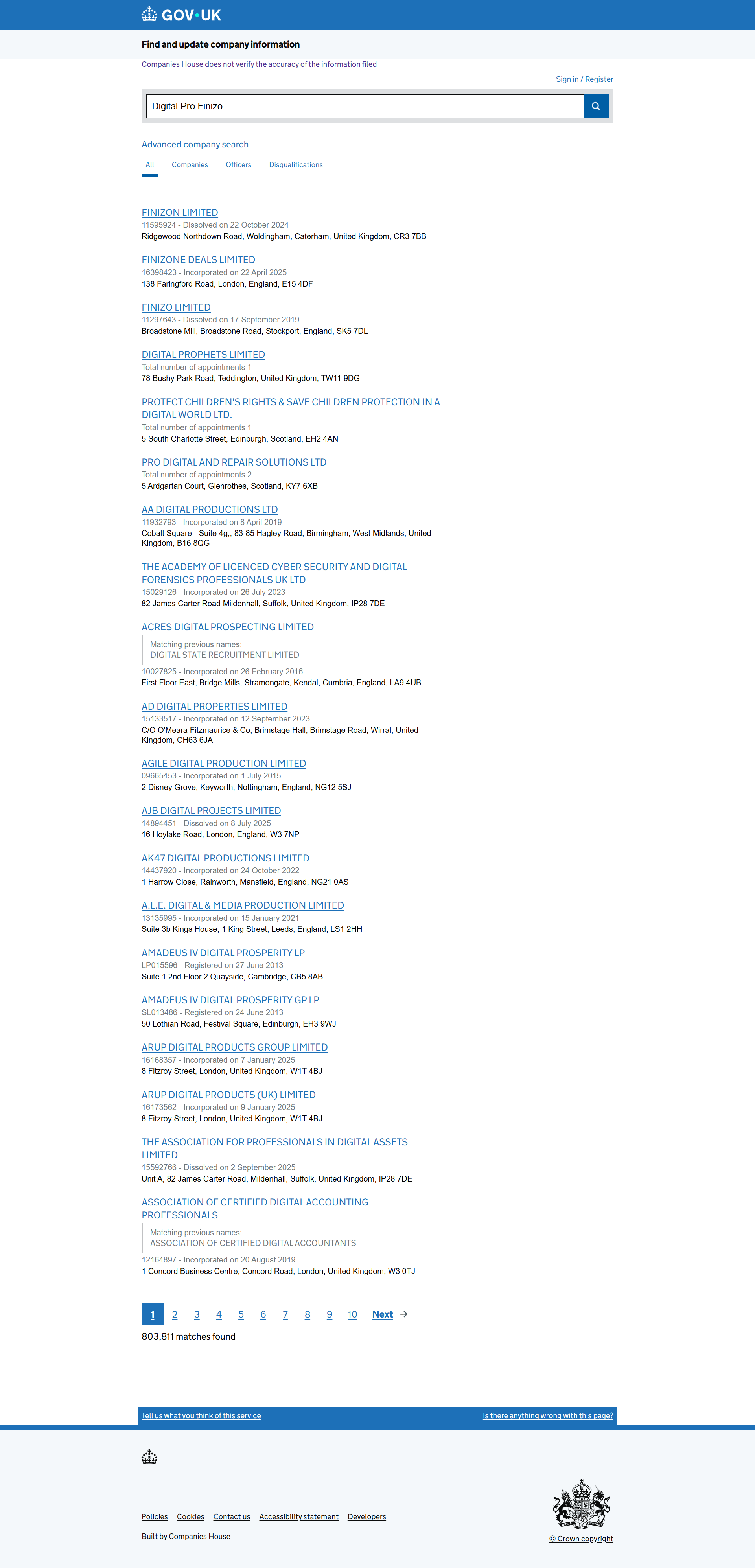 UK Companies House
