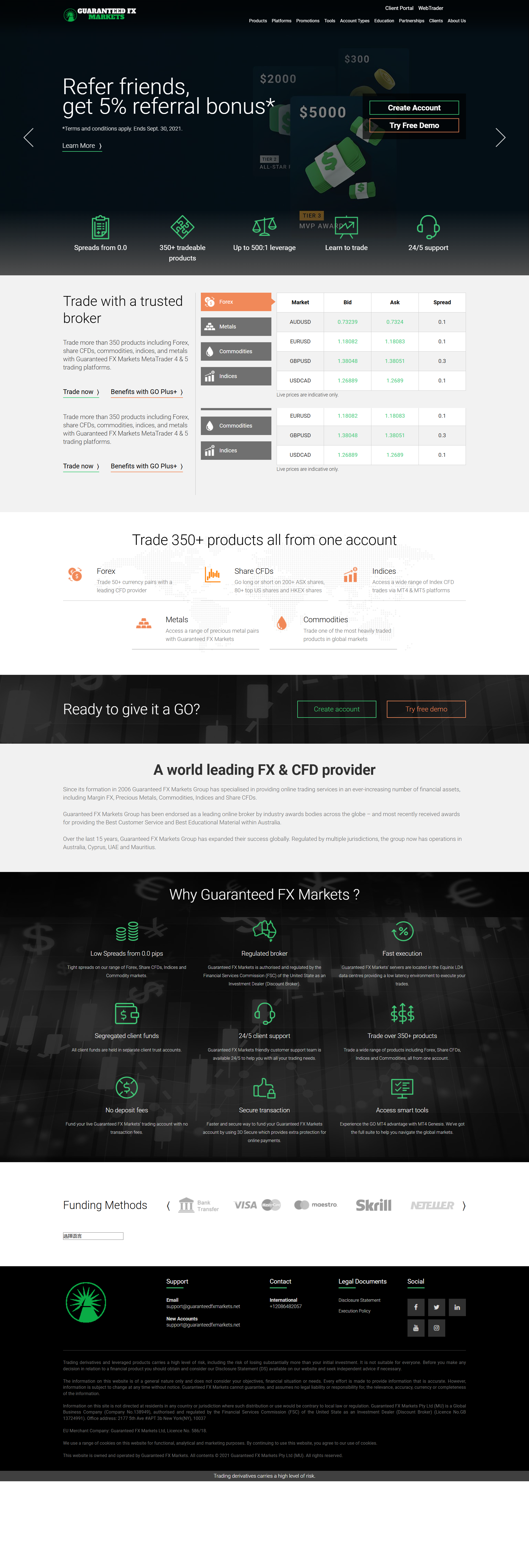Guaranteed FX Markets Official Website