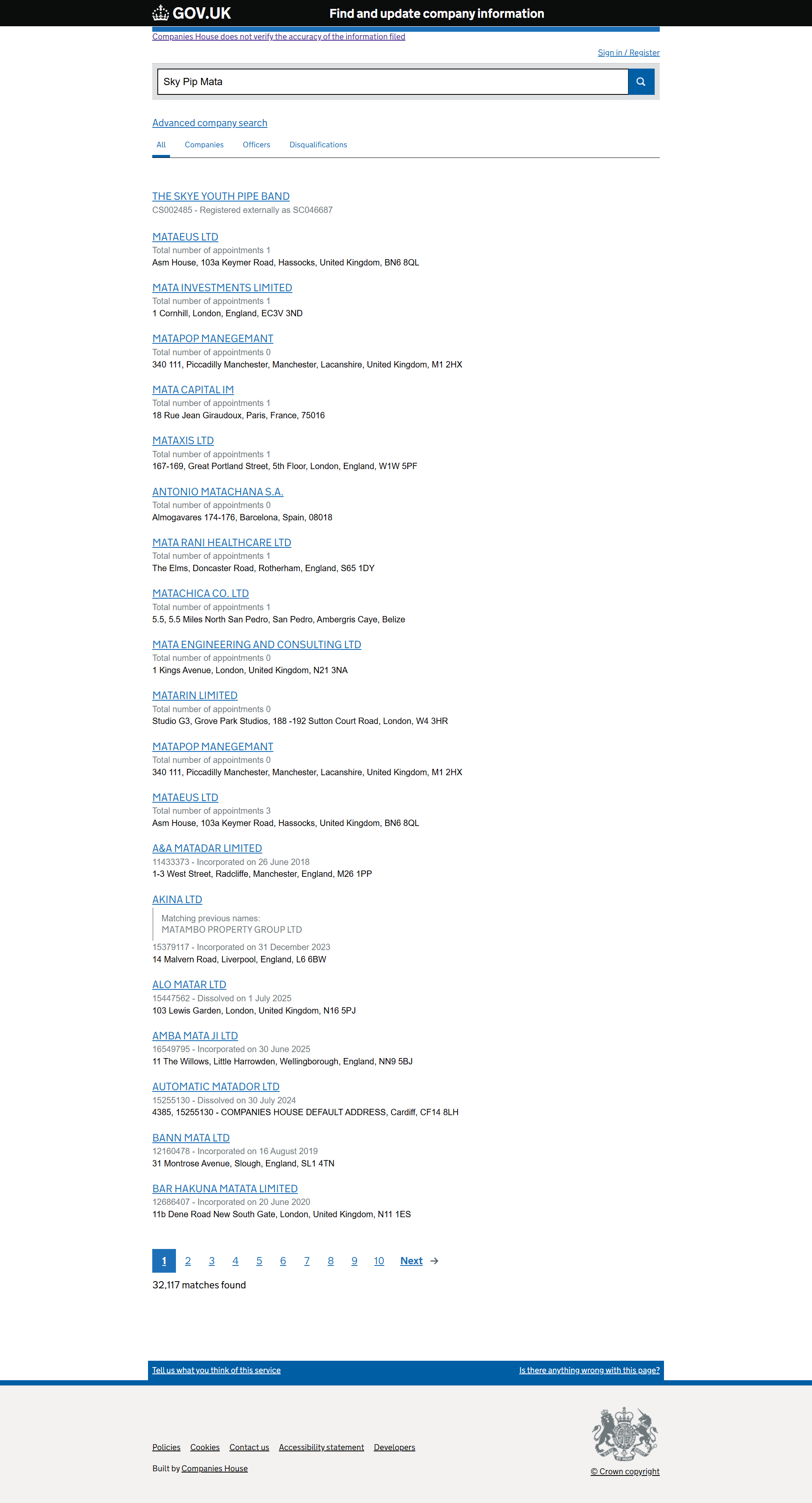 UK Companies House