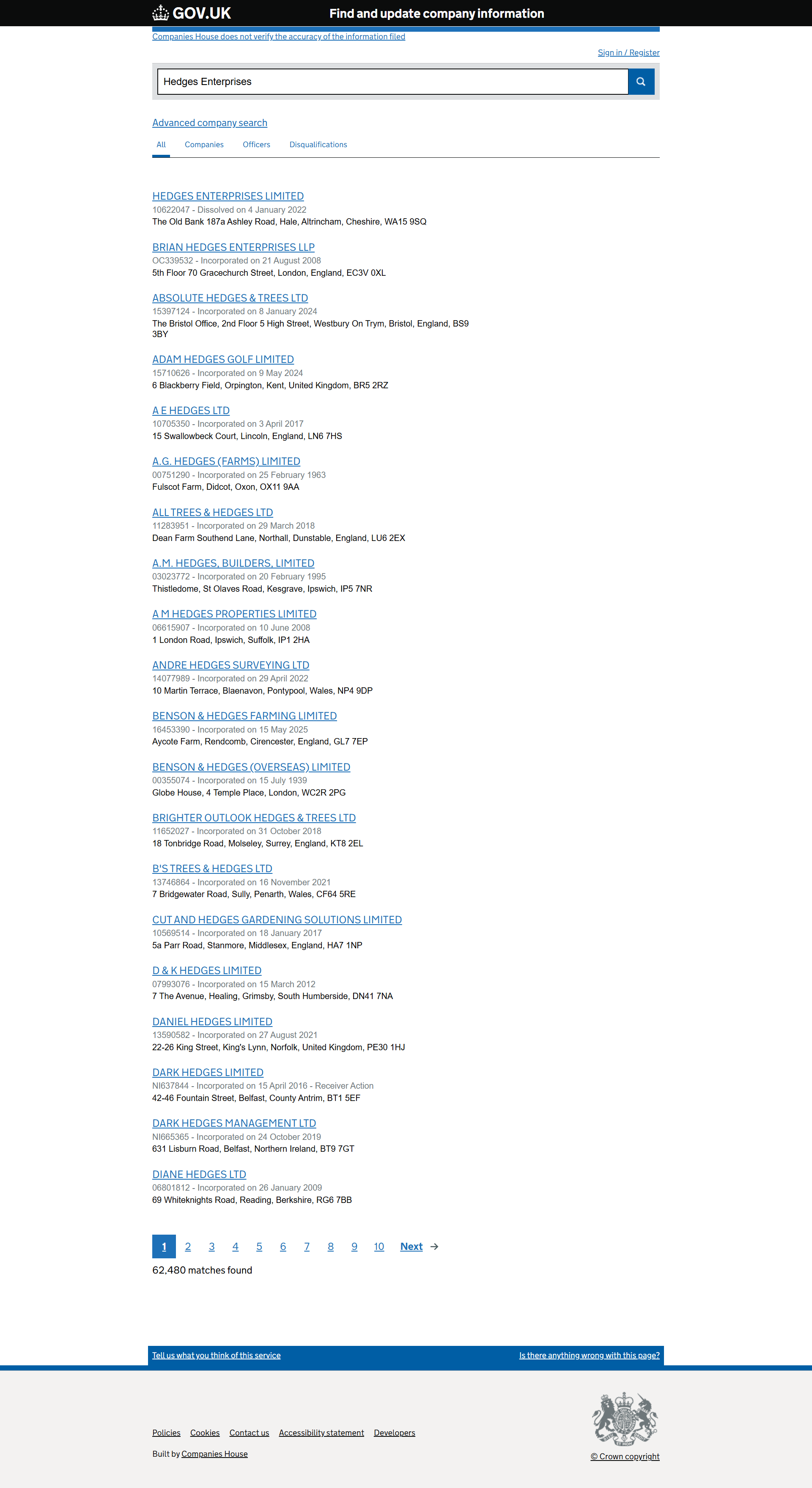 UK Companies House