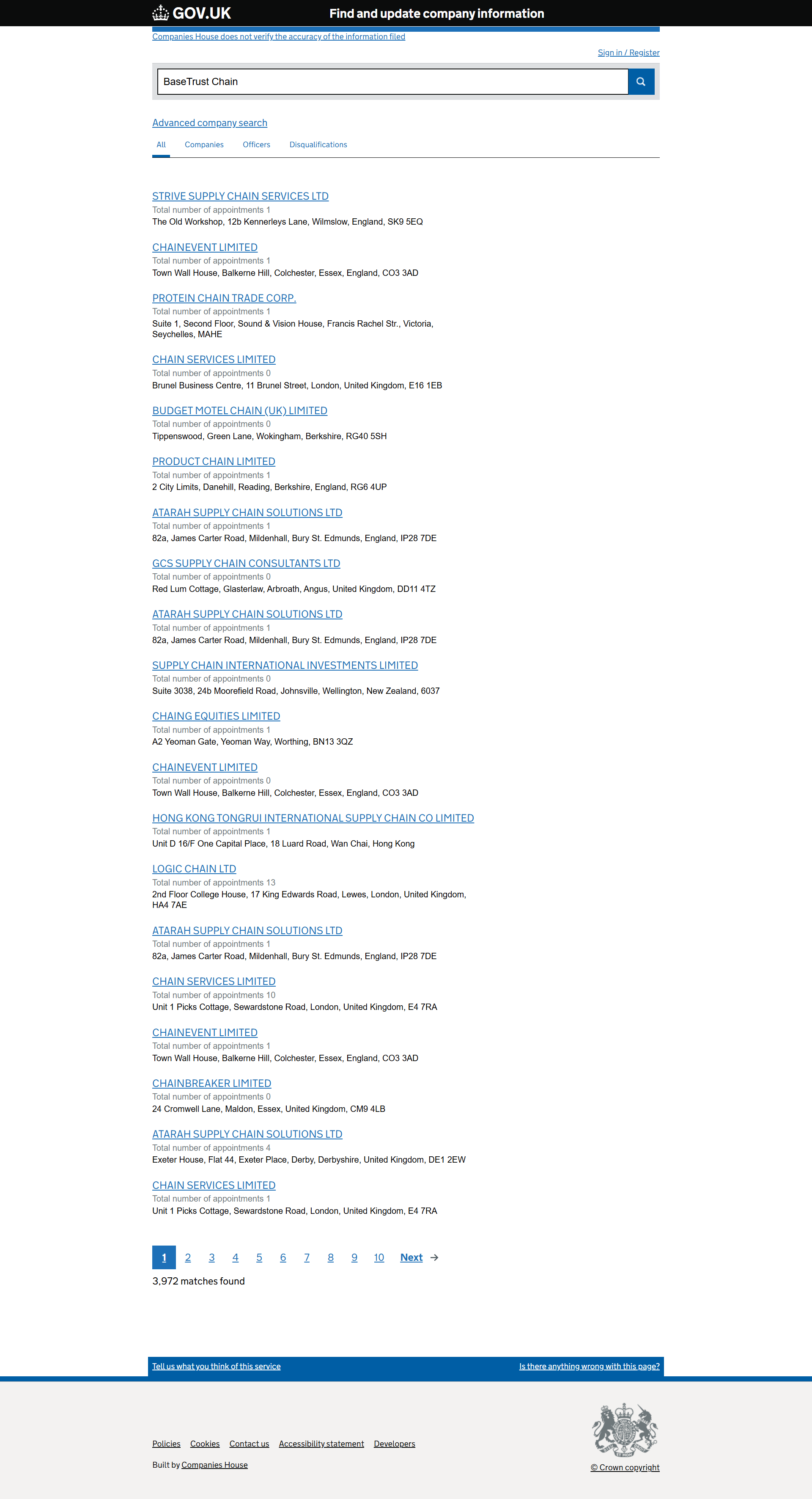UK Companies House