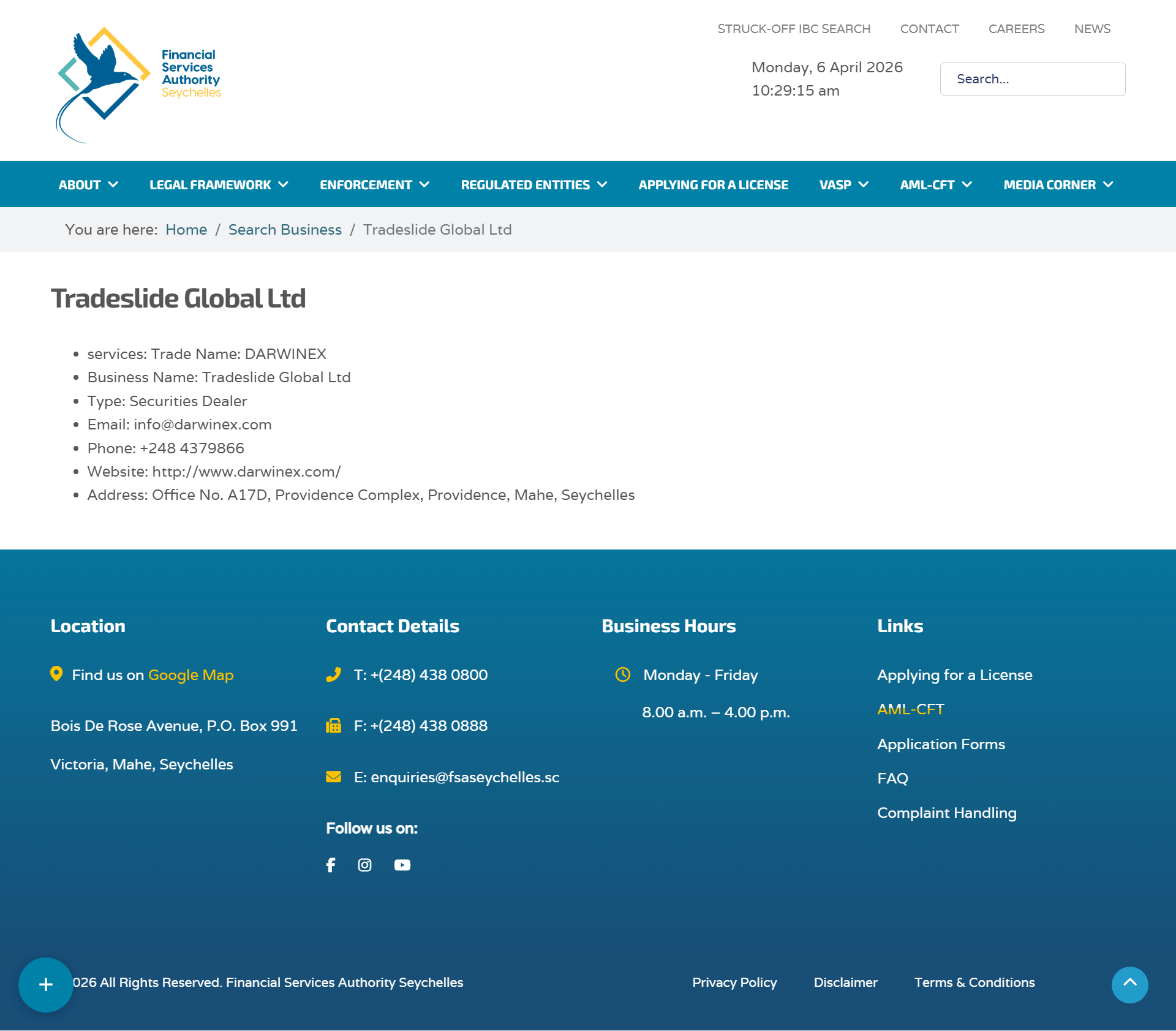 Financial Services Authority Seychelles