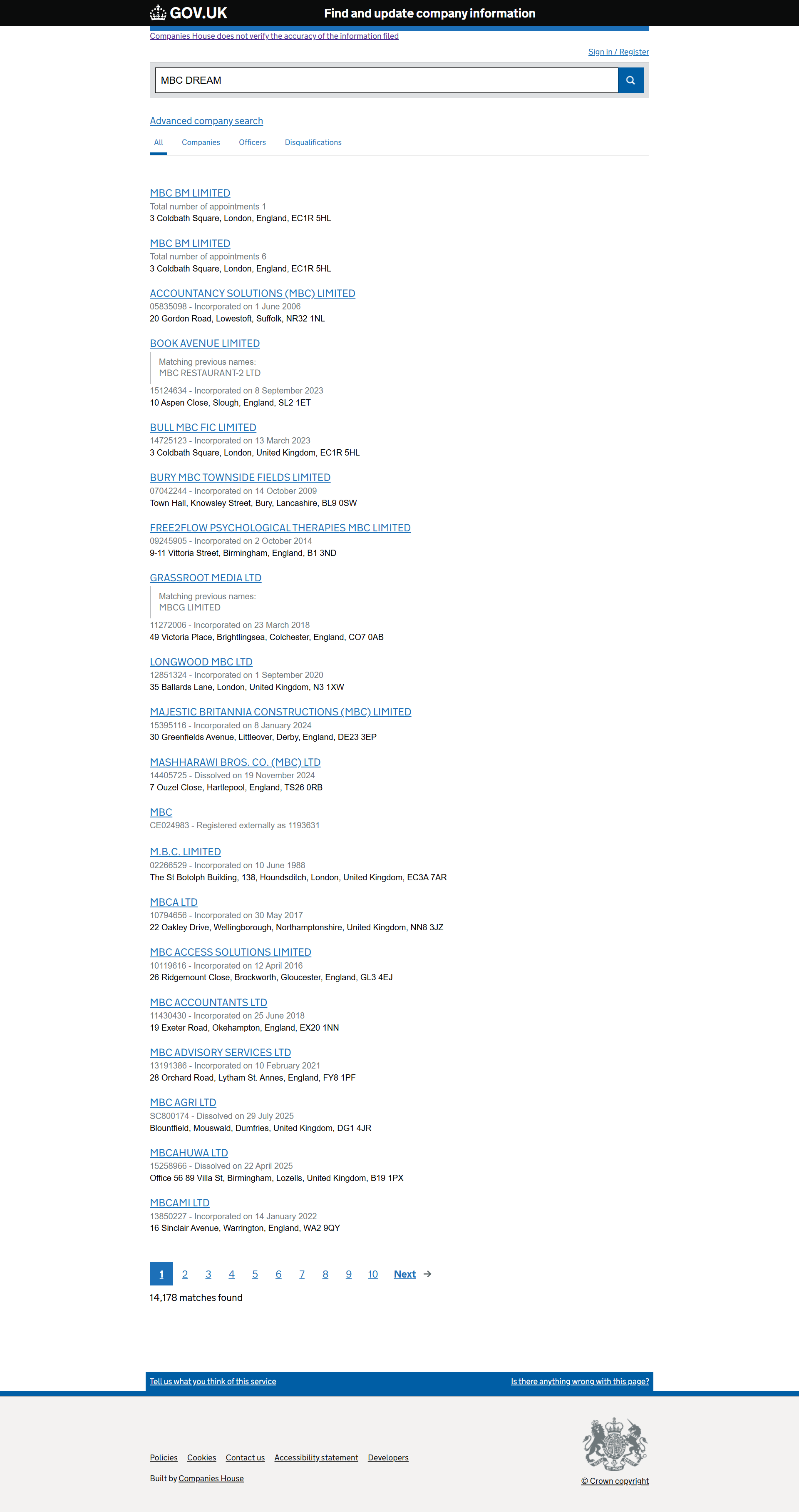 UK Companies House