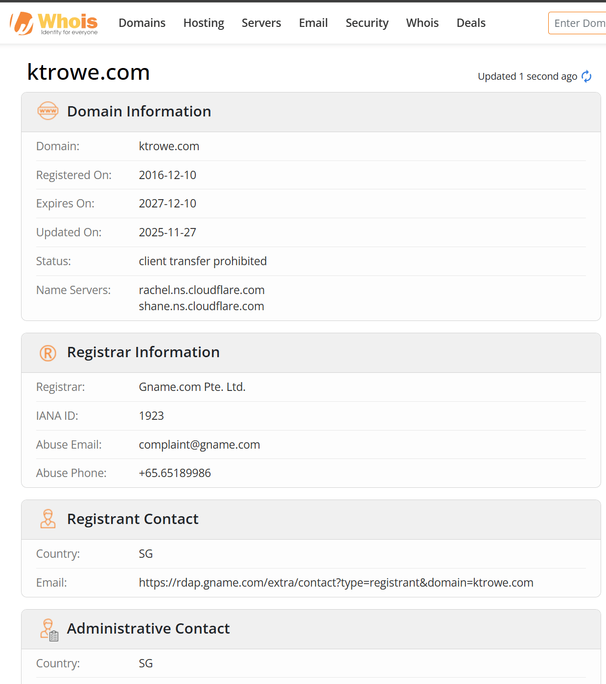whois