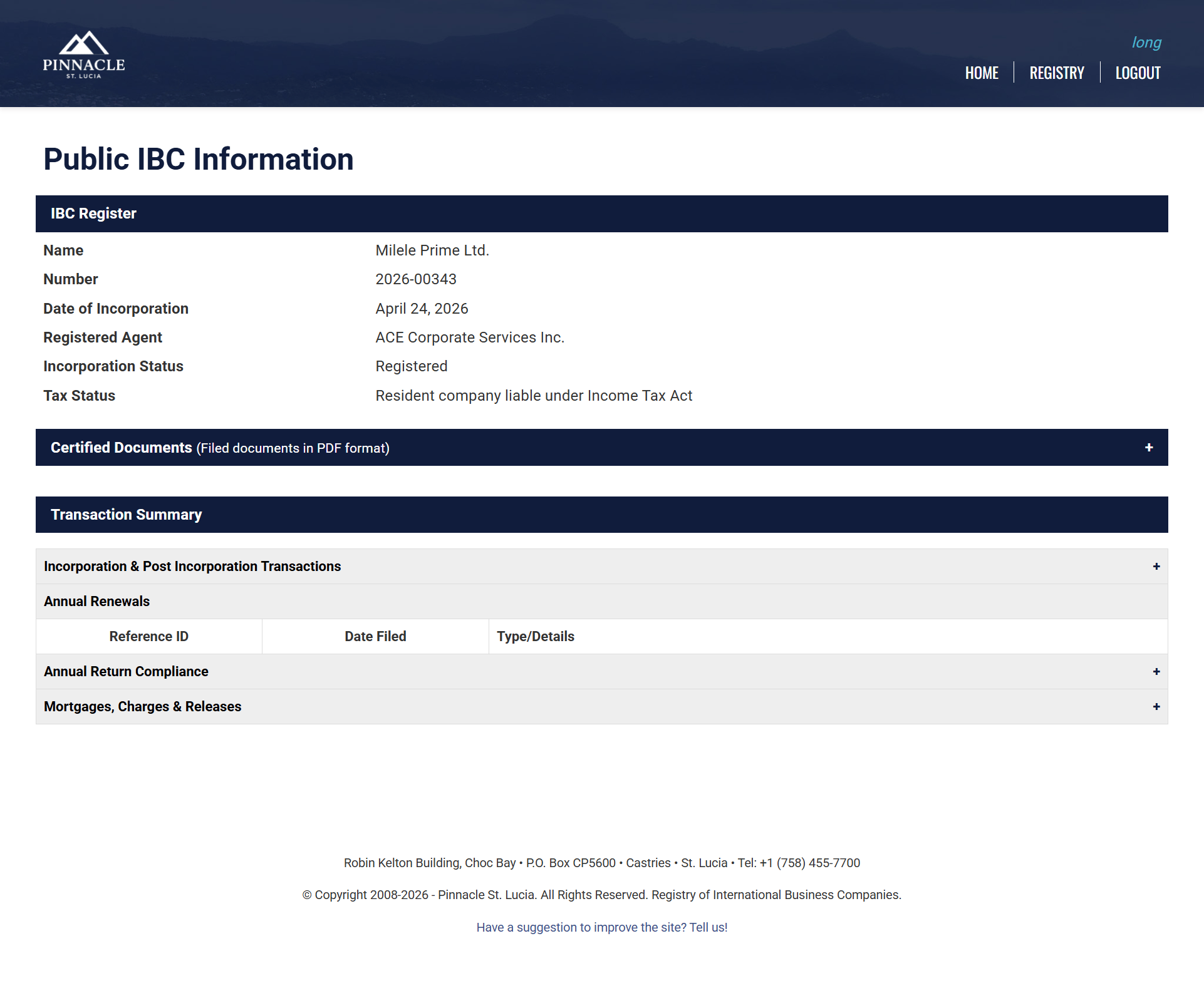 Entity Information Query