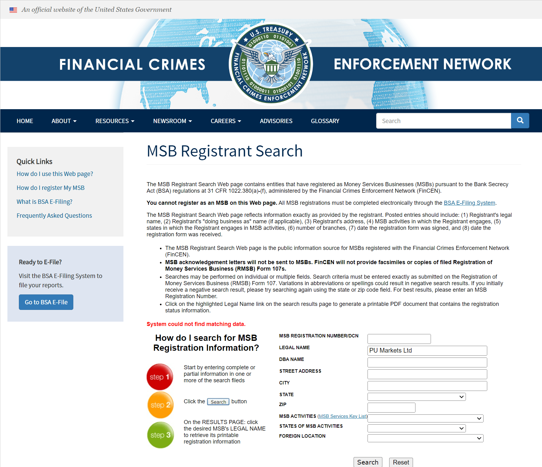美国金融犯罪执法网络（FinCEN）