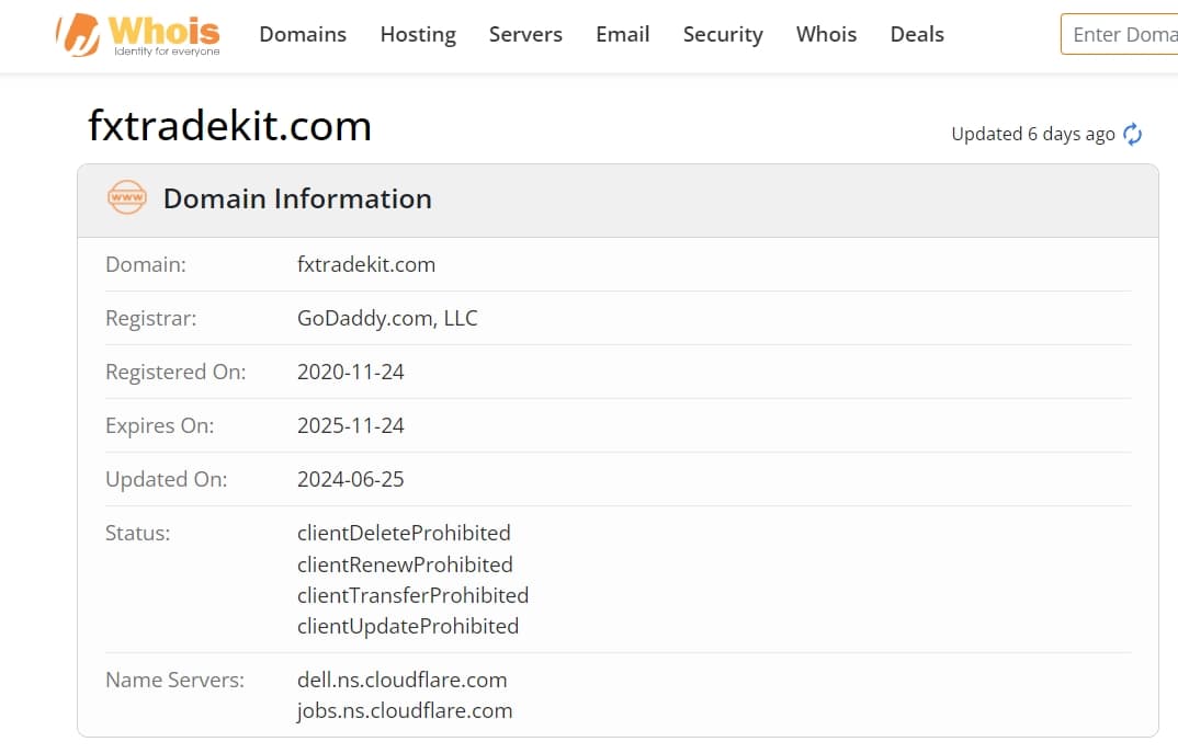 Domain registration time