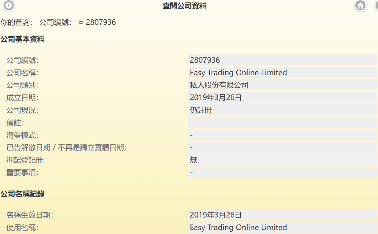 Hong Kong Companies Registry Integrated Information System (ICRIS)