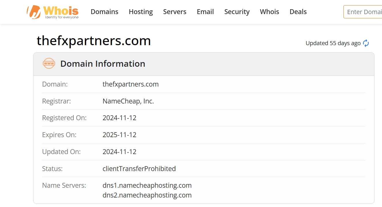 Domain name registration time