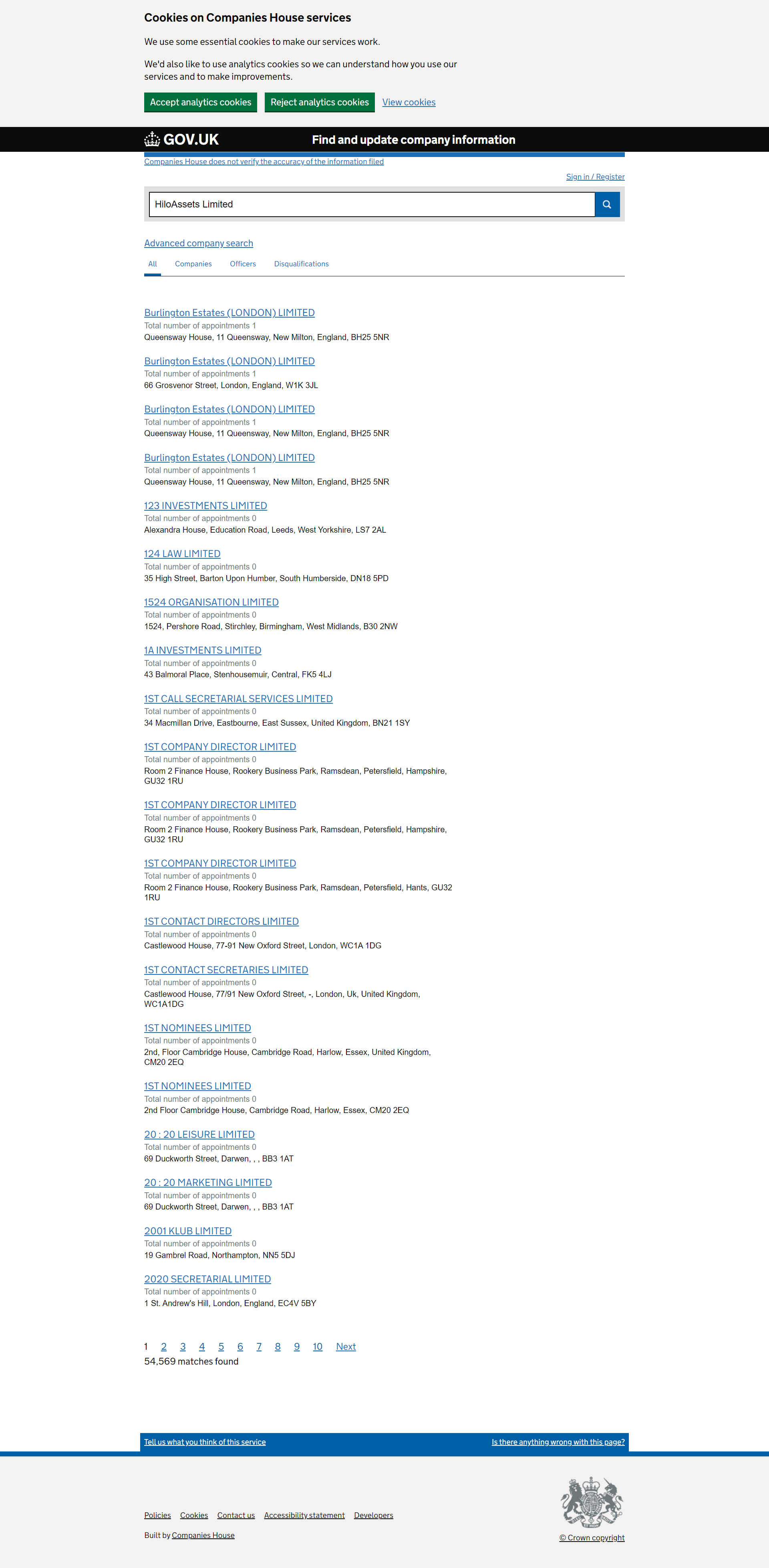 UK Companies House