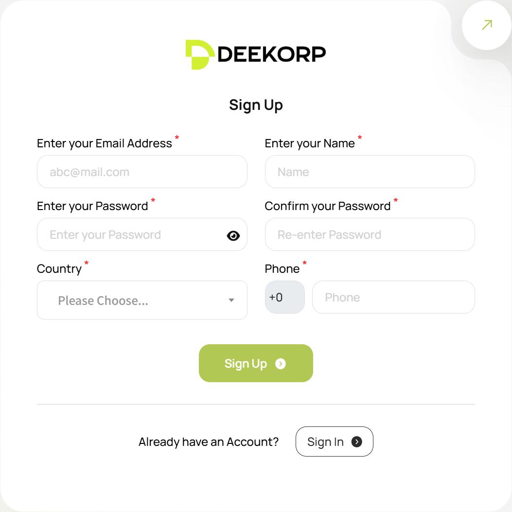 Registration Form Information