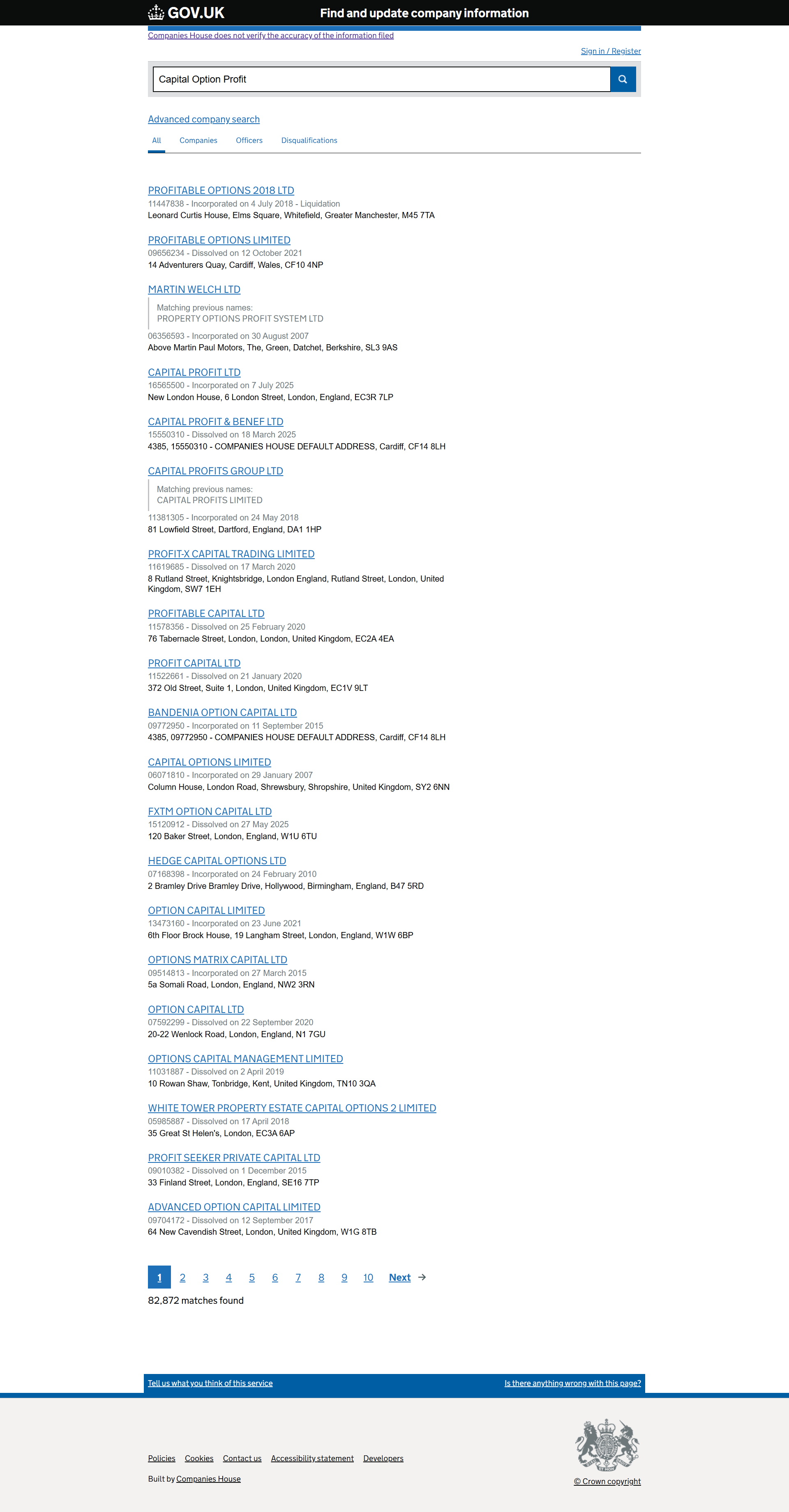 UK Companies House
