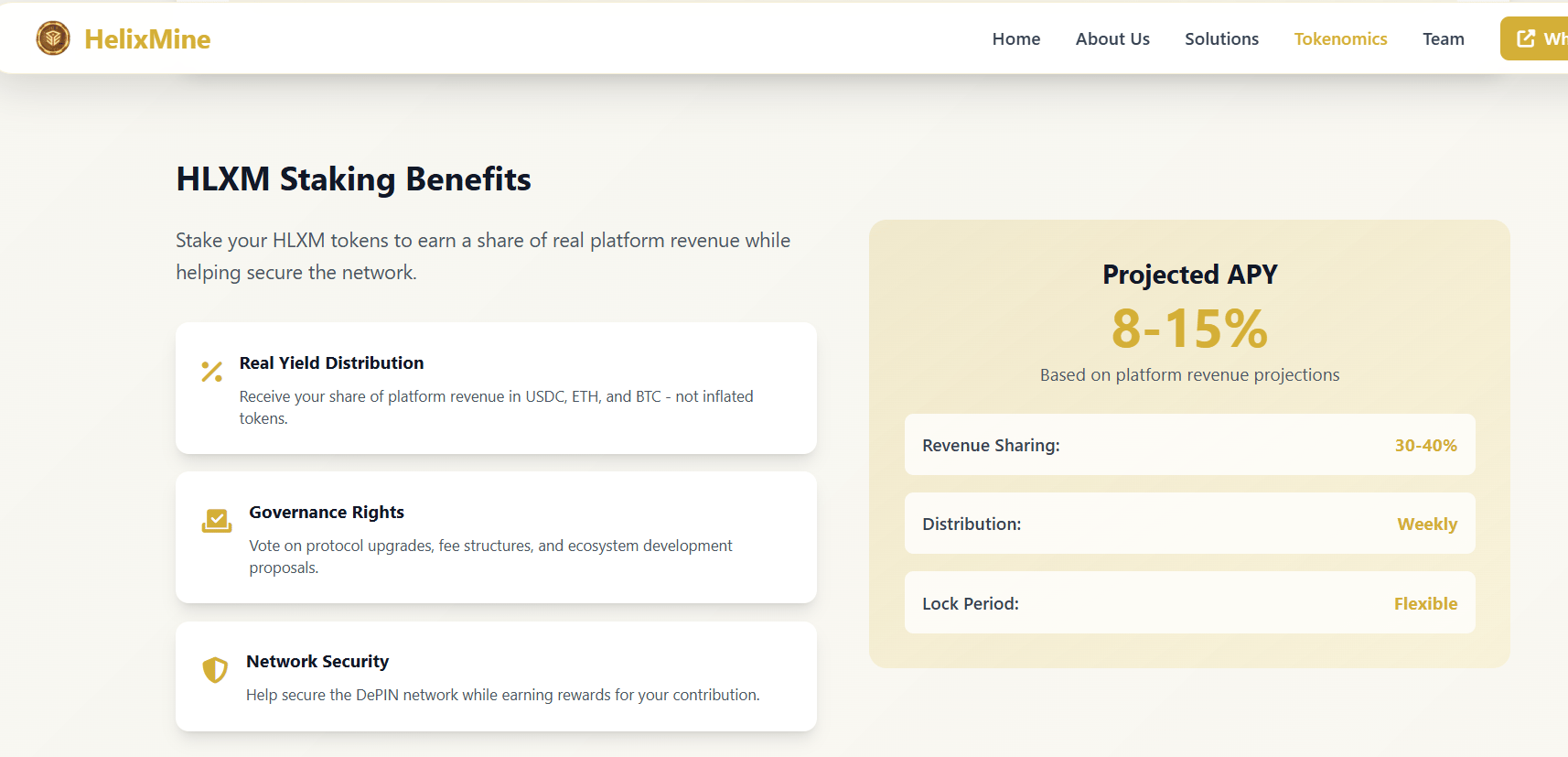 Token Yield Model