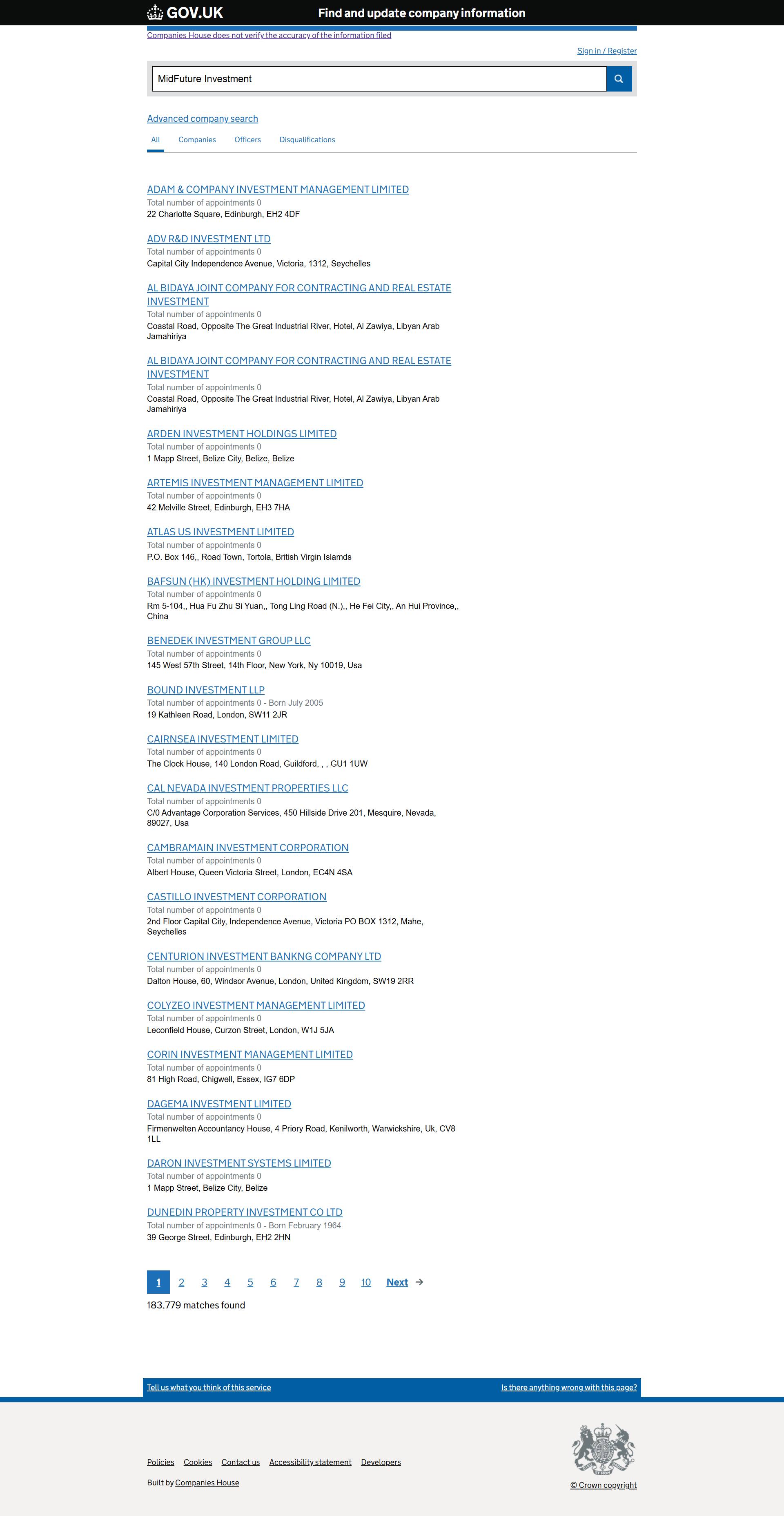 UK Companies House