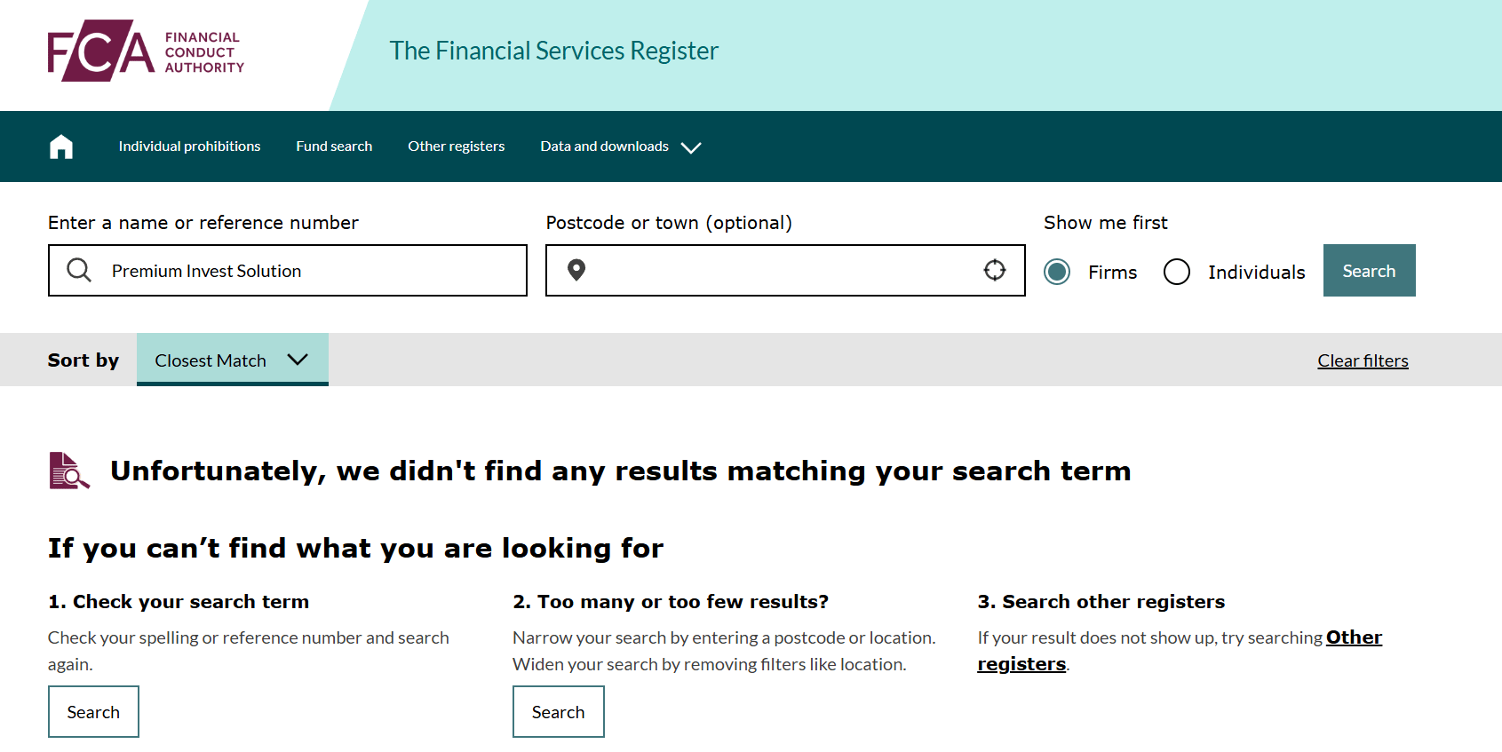Financial Conduct Authority