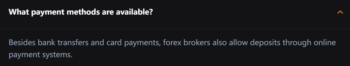 Deposit Methods