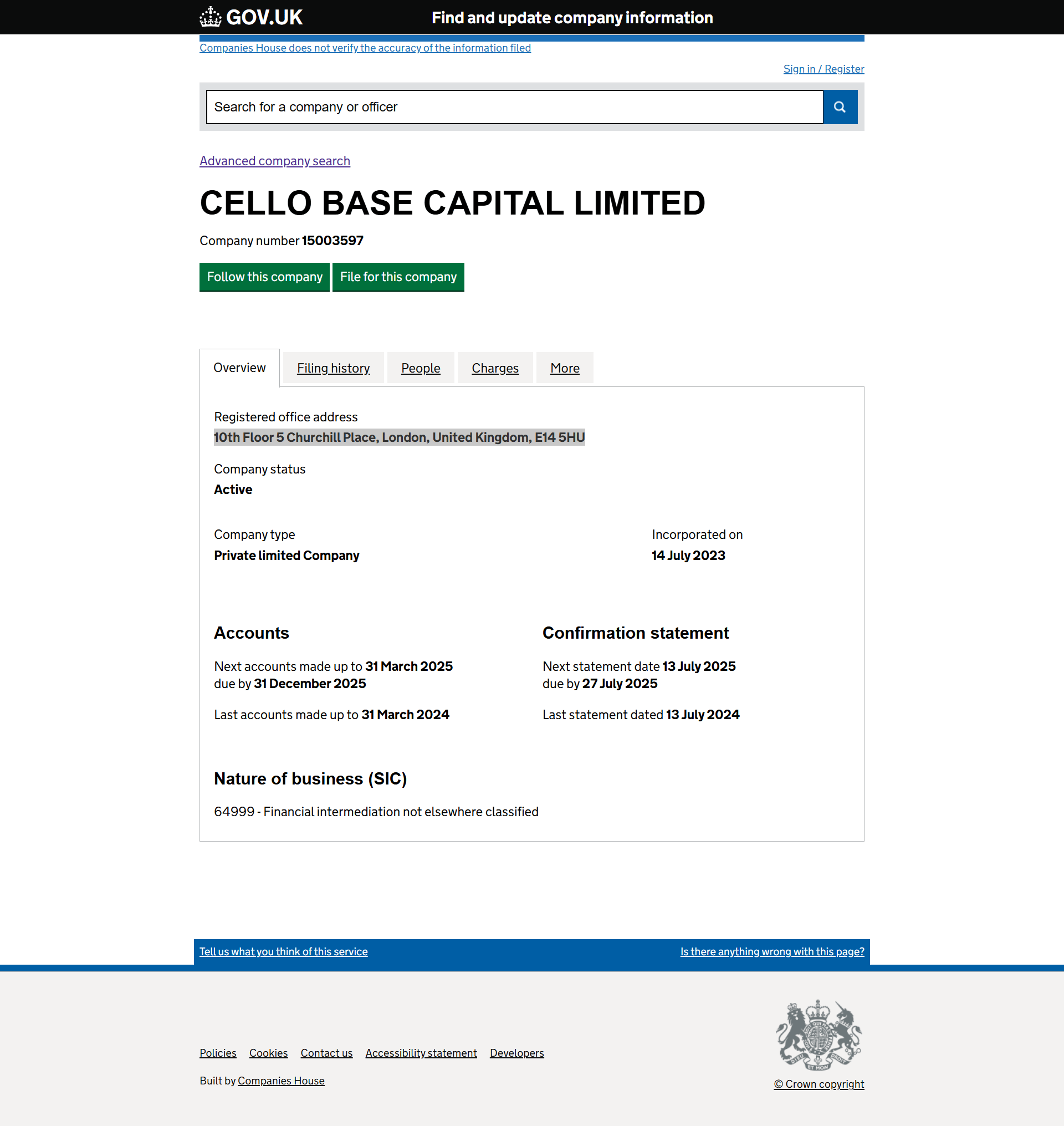 UK Companies House