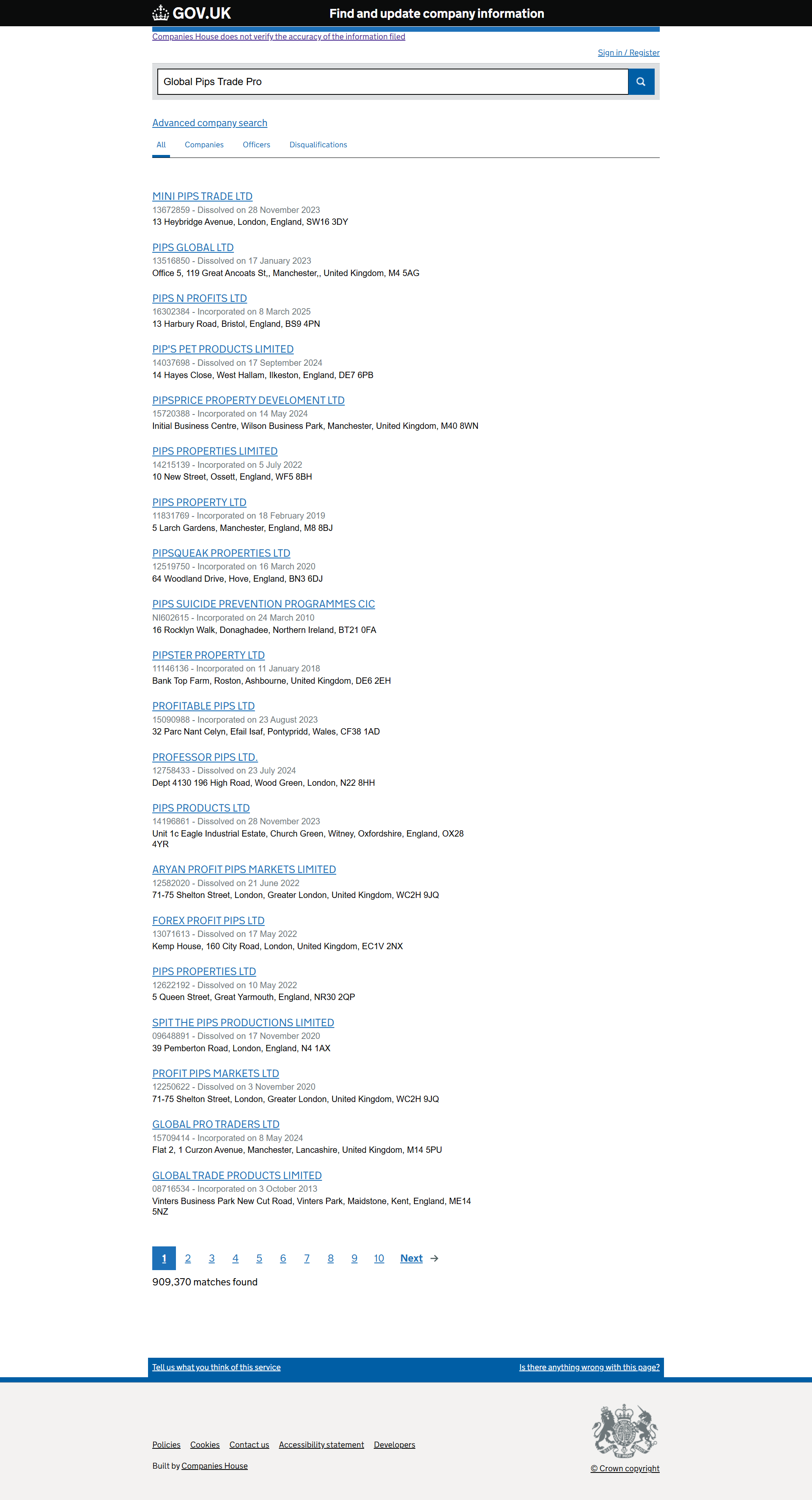 UK Companies House