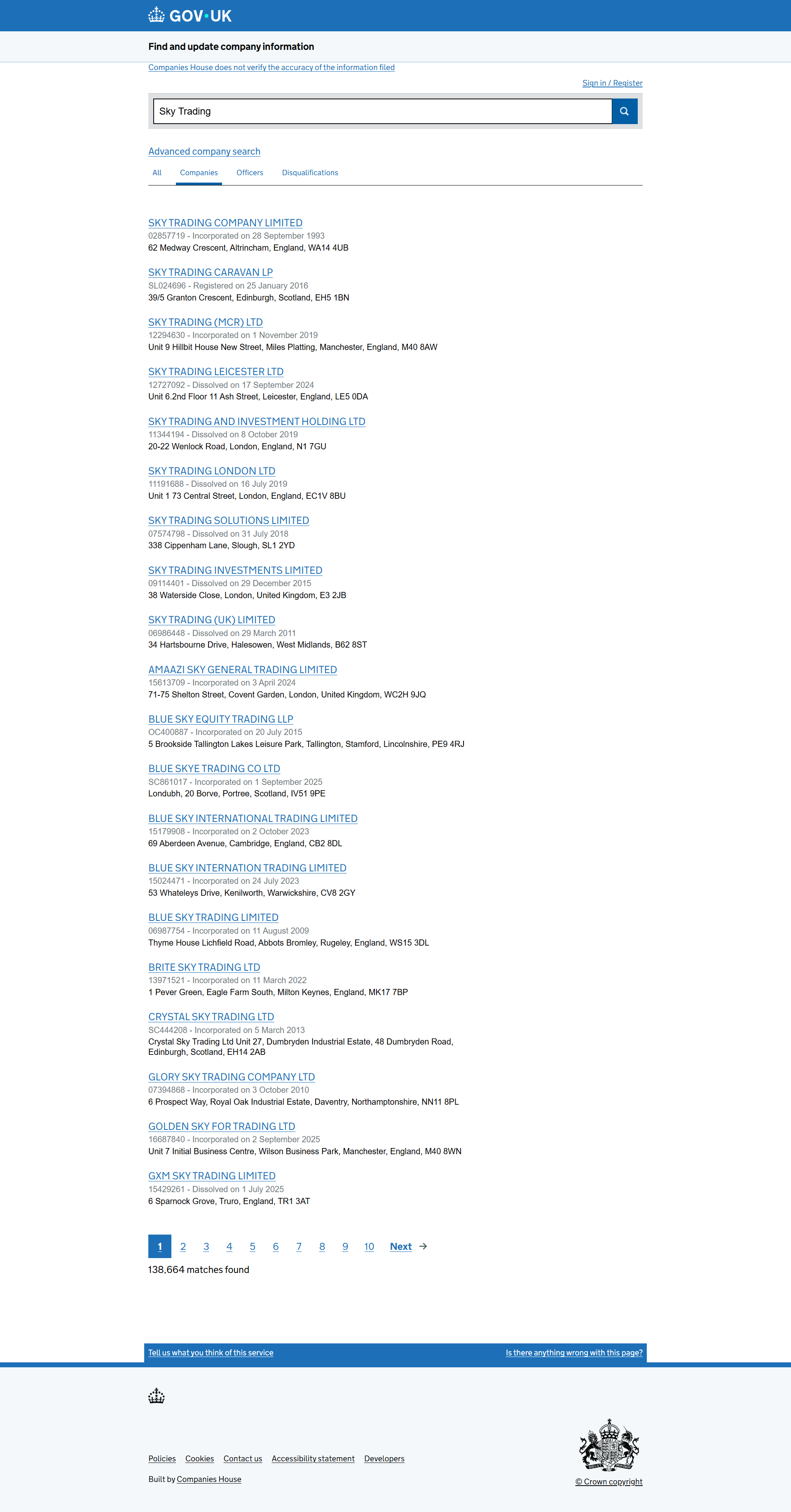 UK Companies House
