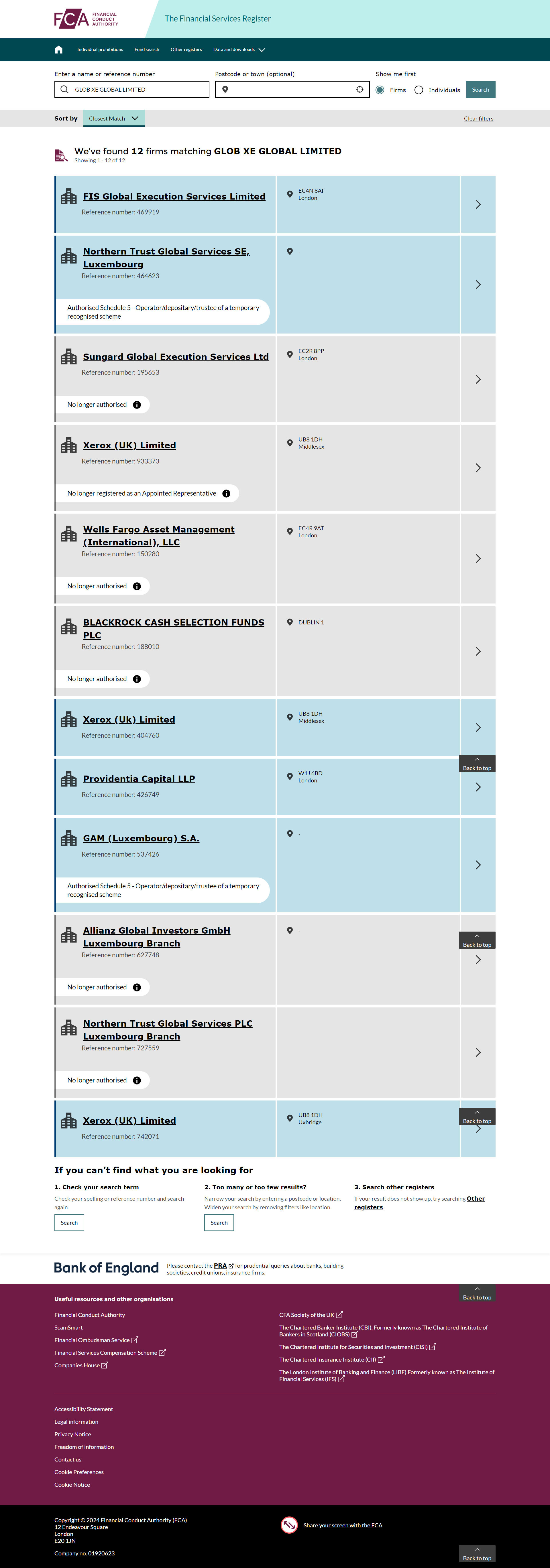 United Kingdom Financial Conduct Authority(FCA)