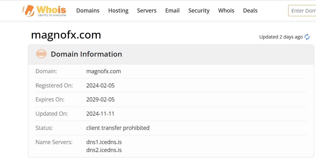 Domain name registration time