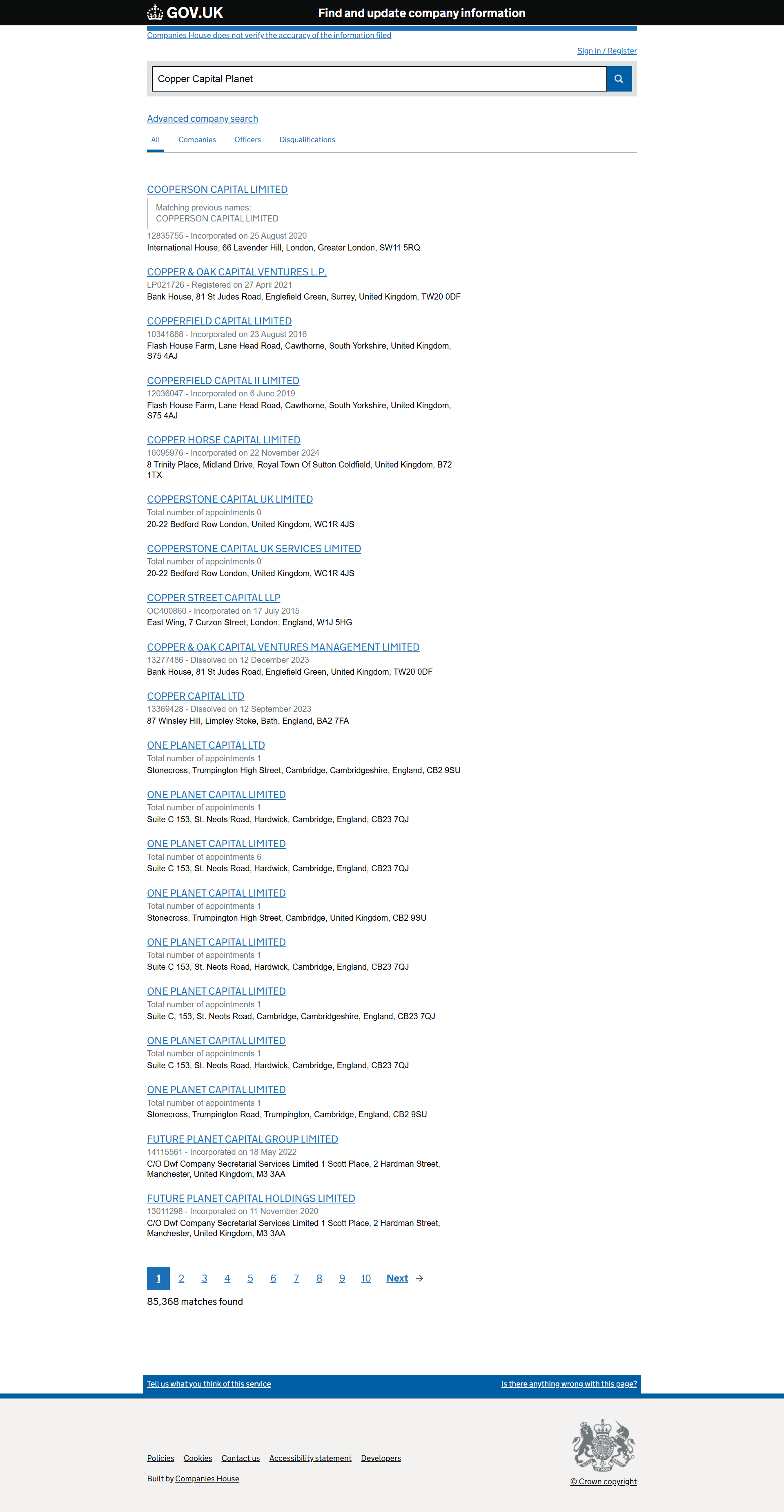 UK Companies House