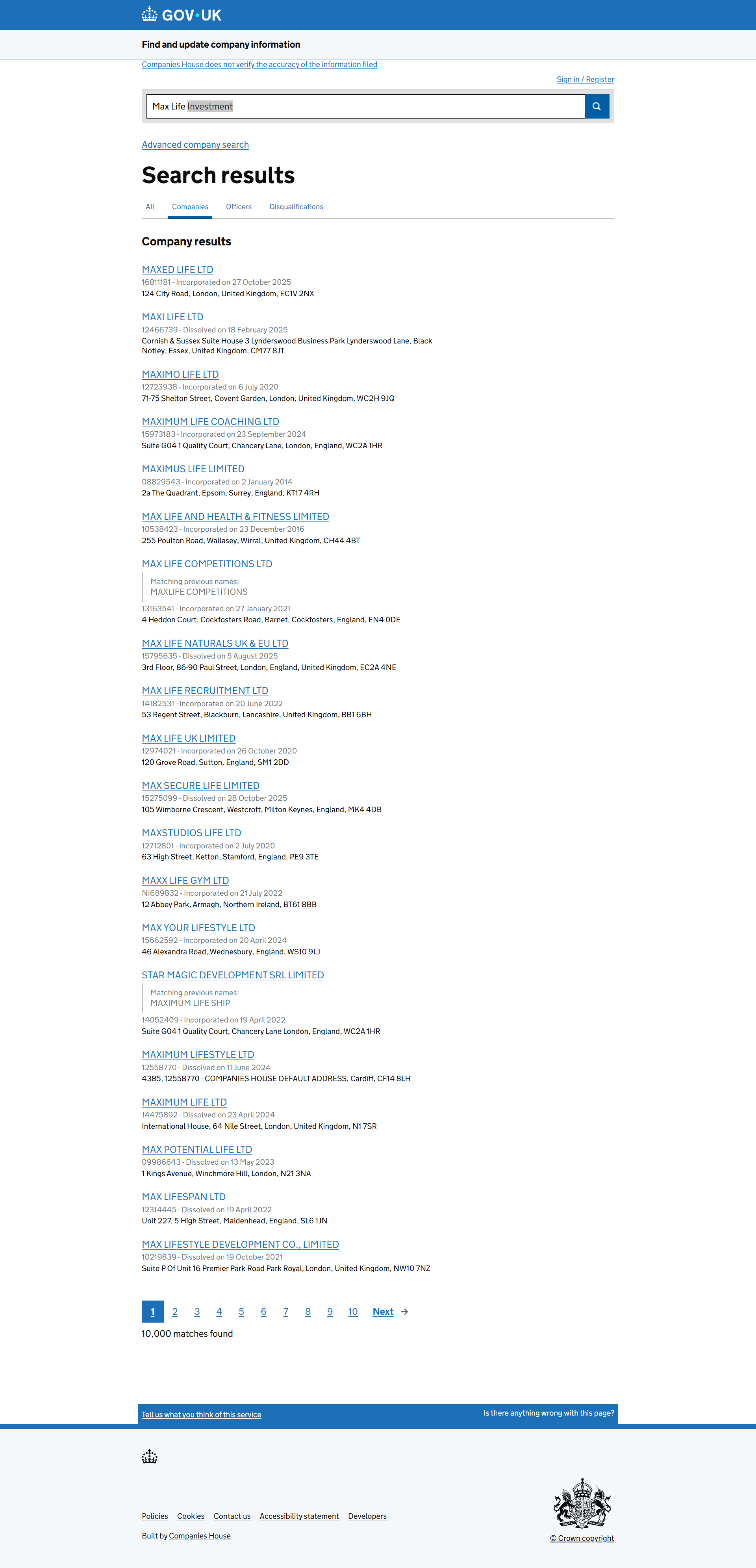 UK Companies House