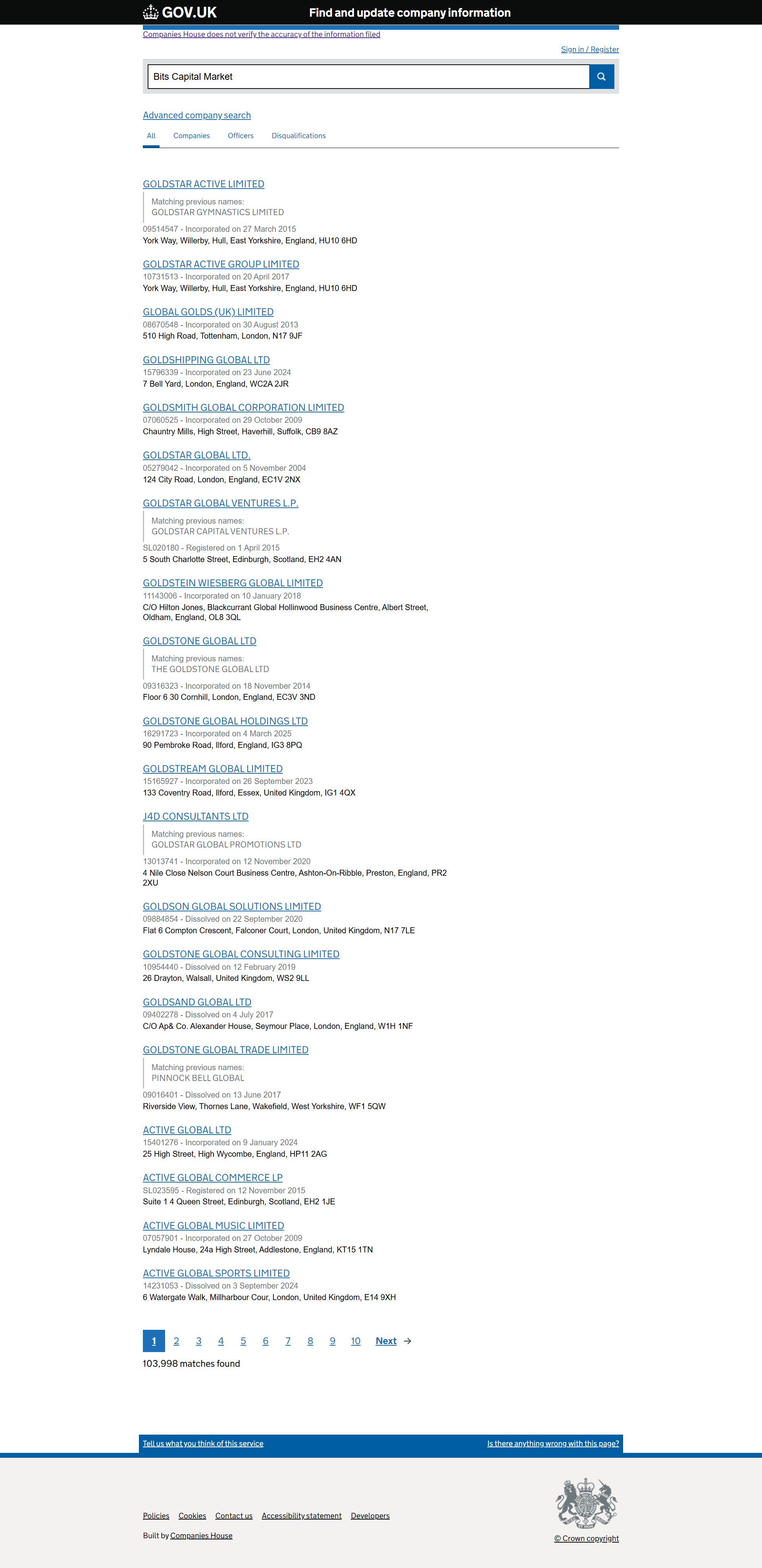 UK Companies House