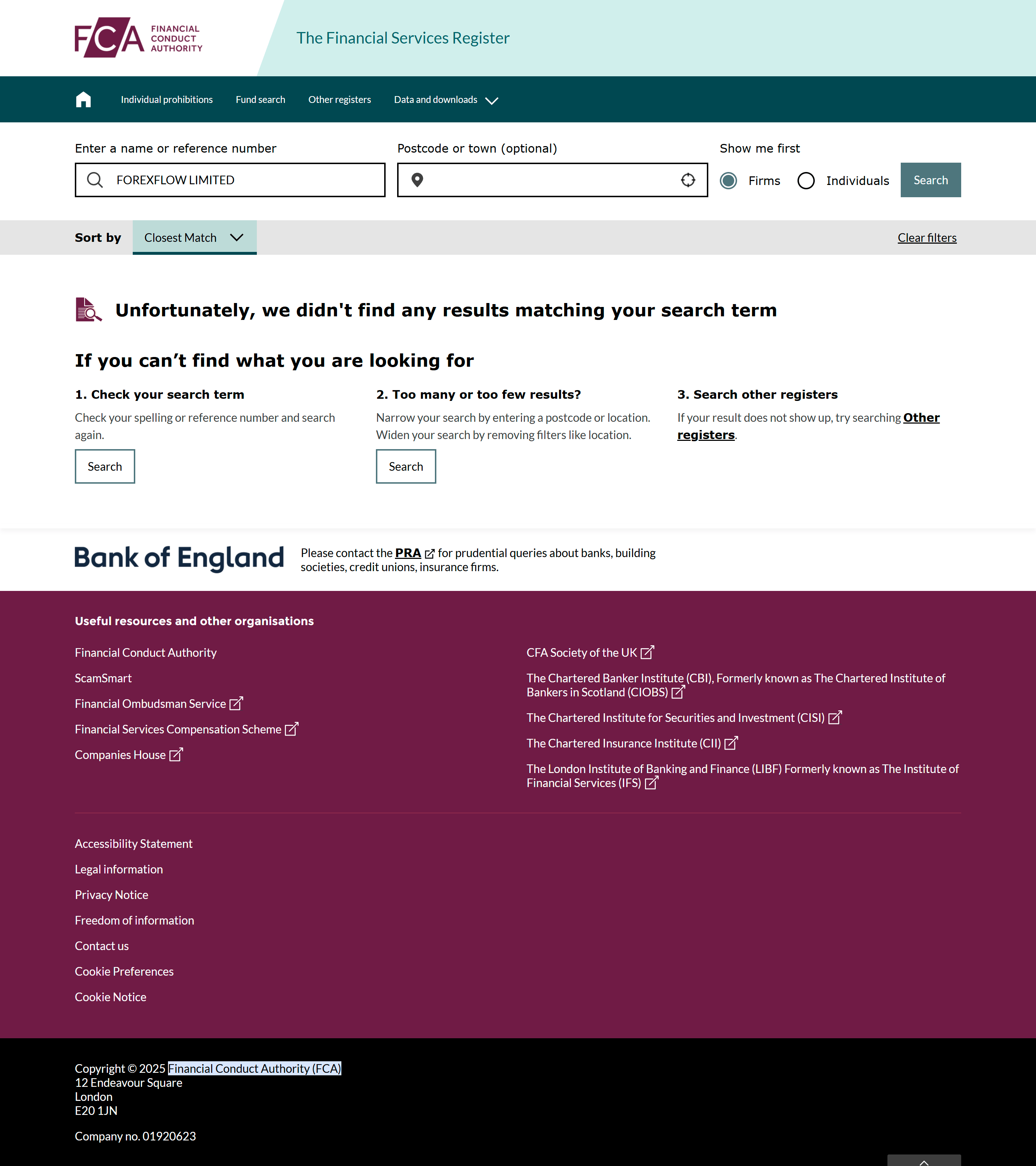UK Financial Conduct Authority（FCA）