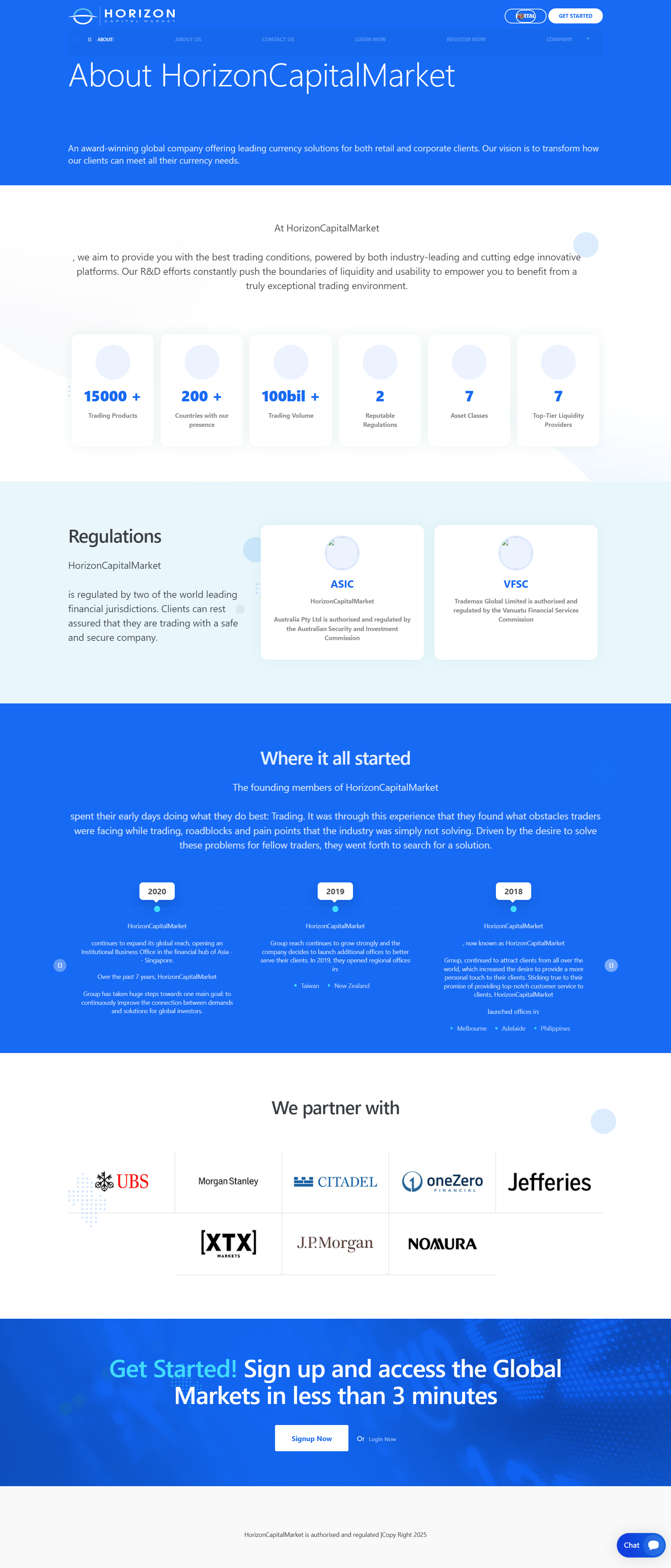 HorizonCapitalMarket Official Website
