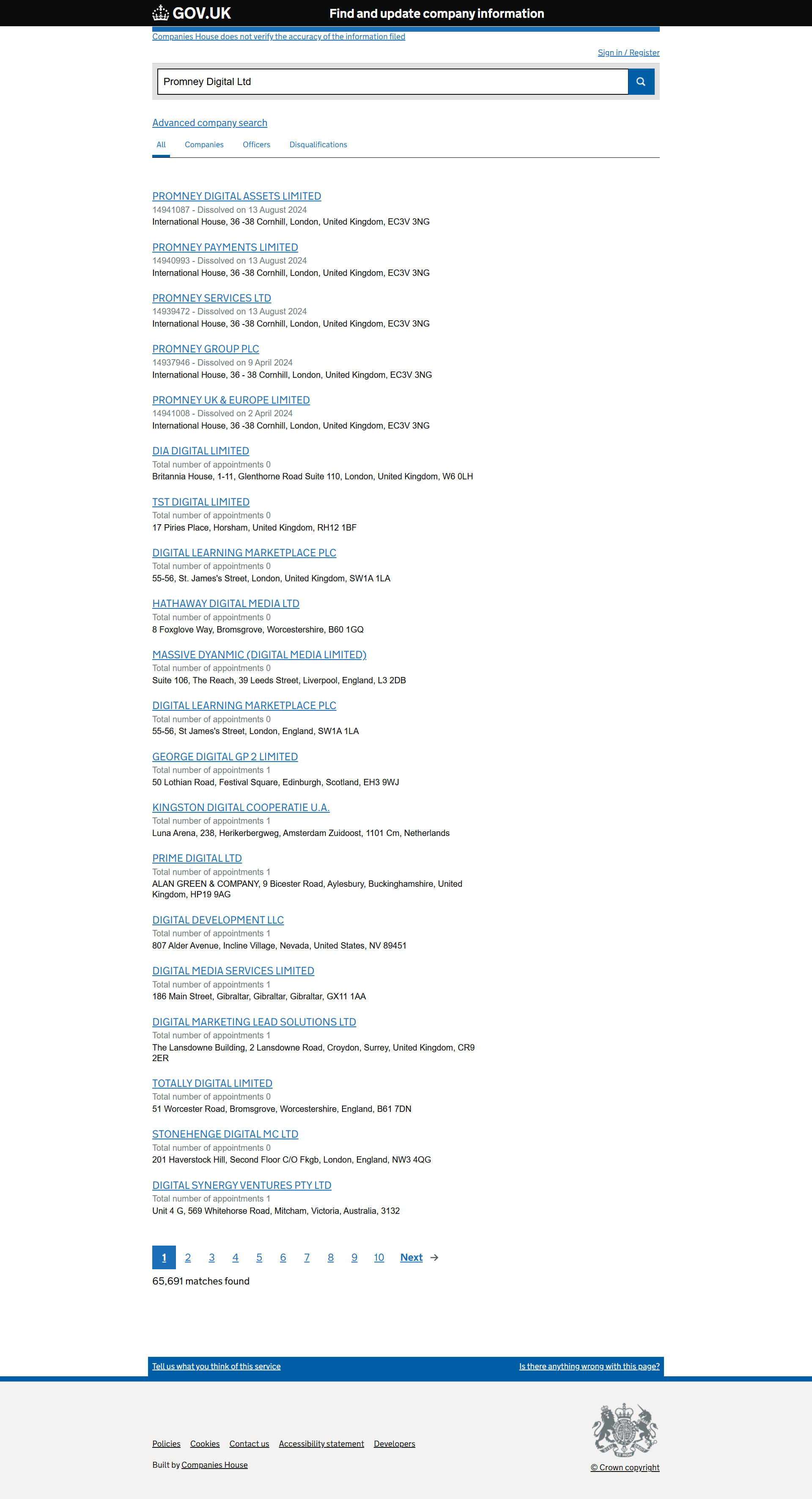 UK Companies House