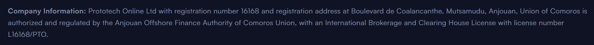 Registration Information