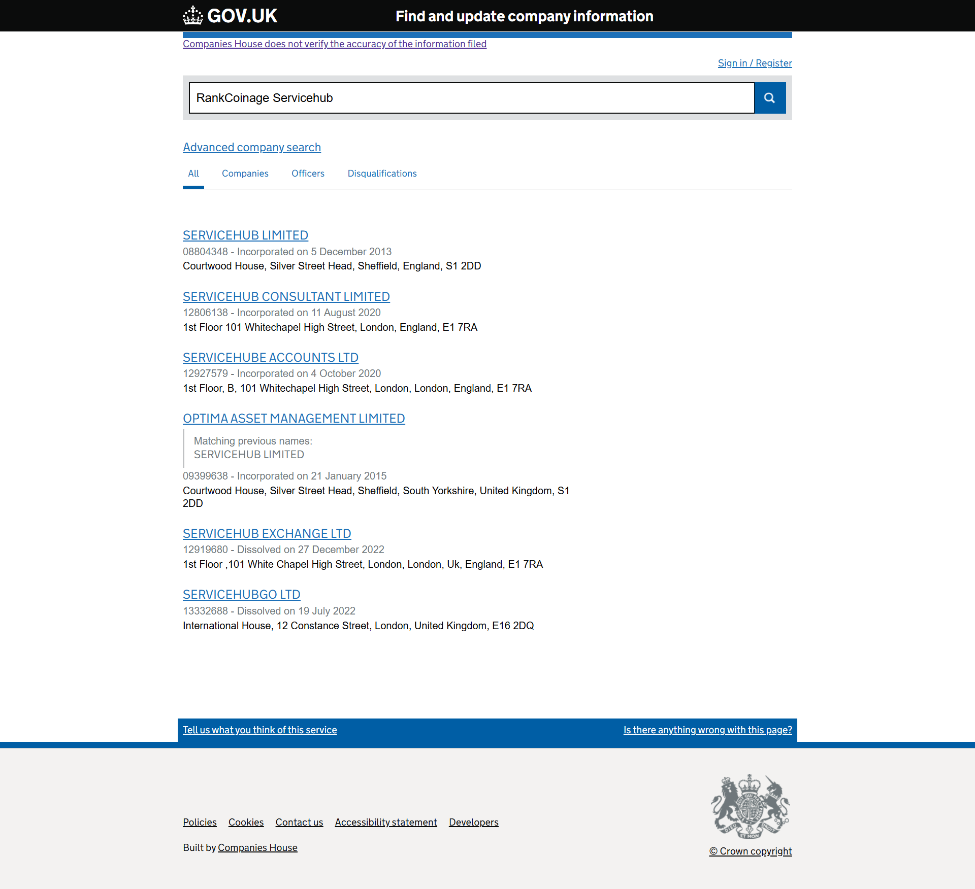 UK Companies House