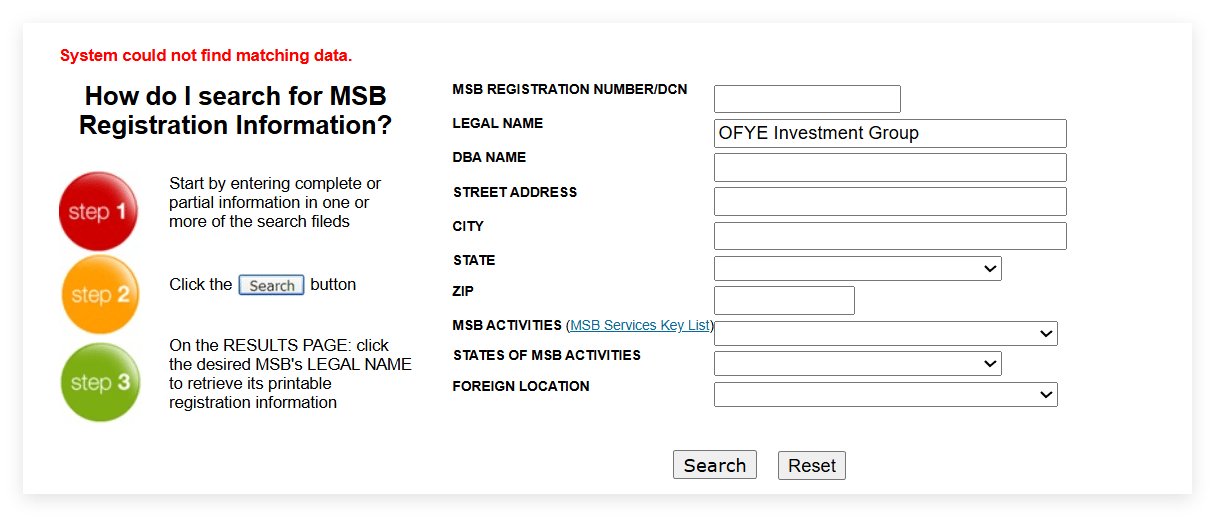 Consulta de informações regulatórias