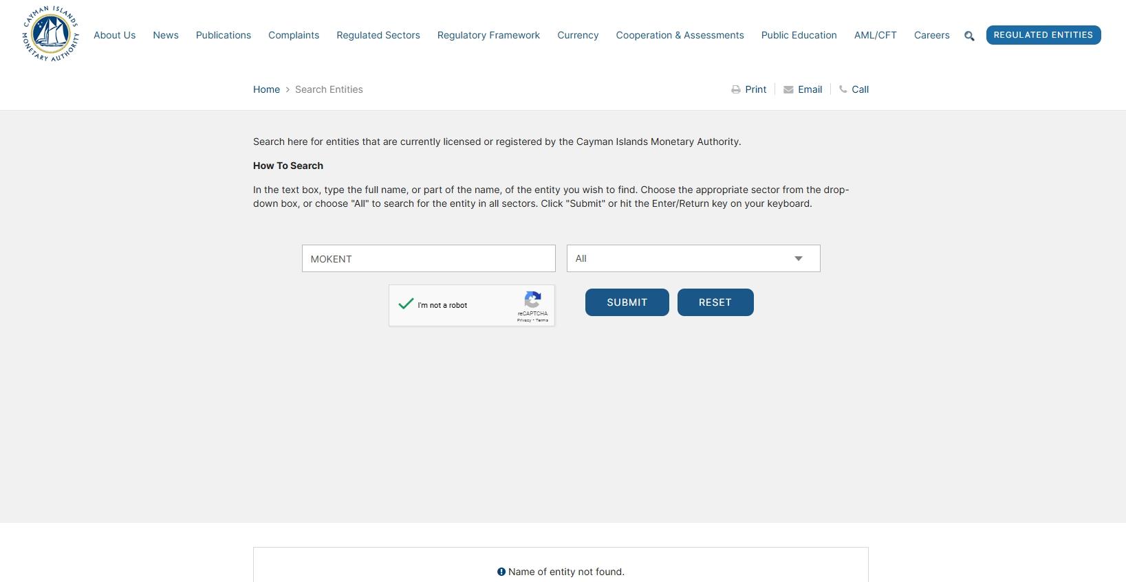 Cayman Islands Monetary Authority