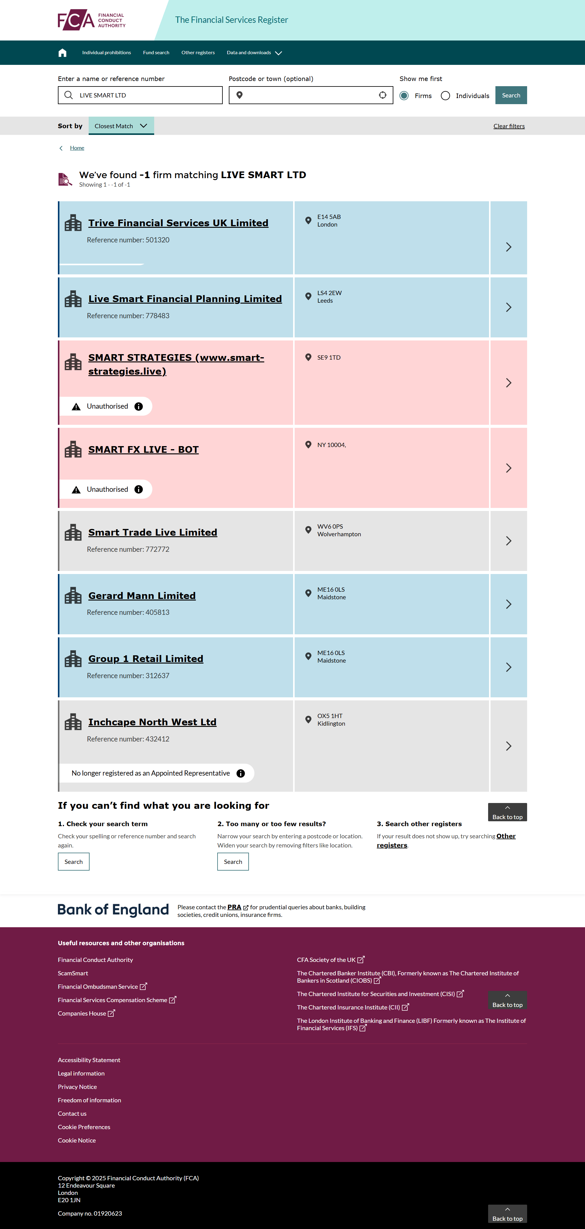 UK Financial Conduct Authority（FCA）