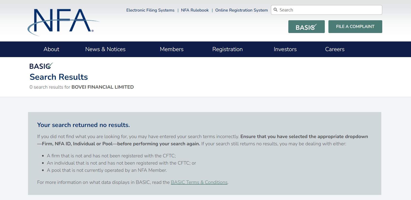 regulation information of BoveiPro