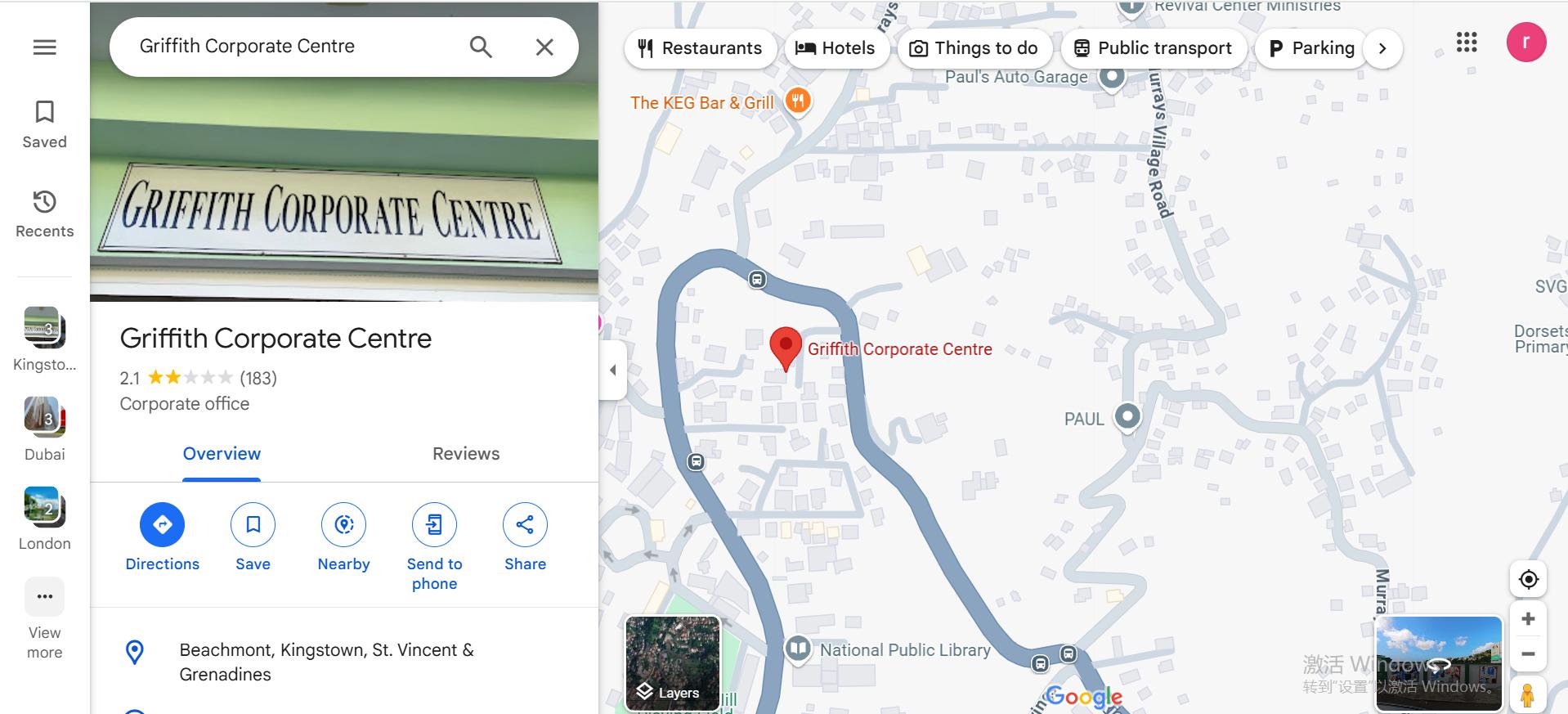 Detailed address