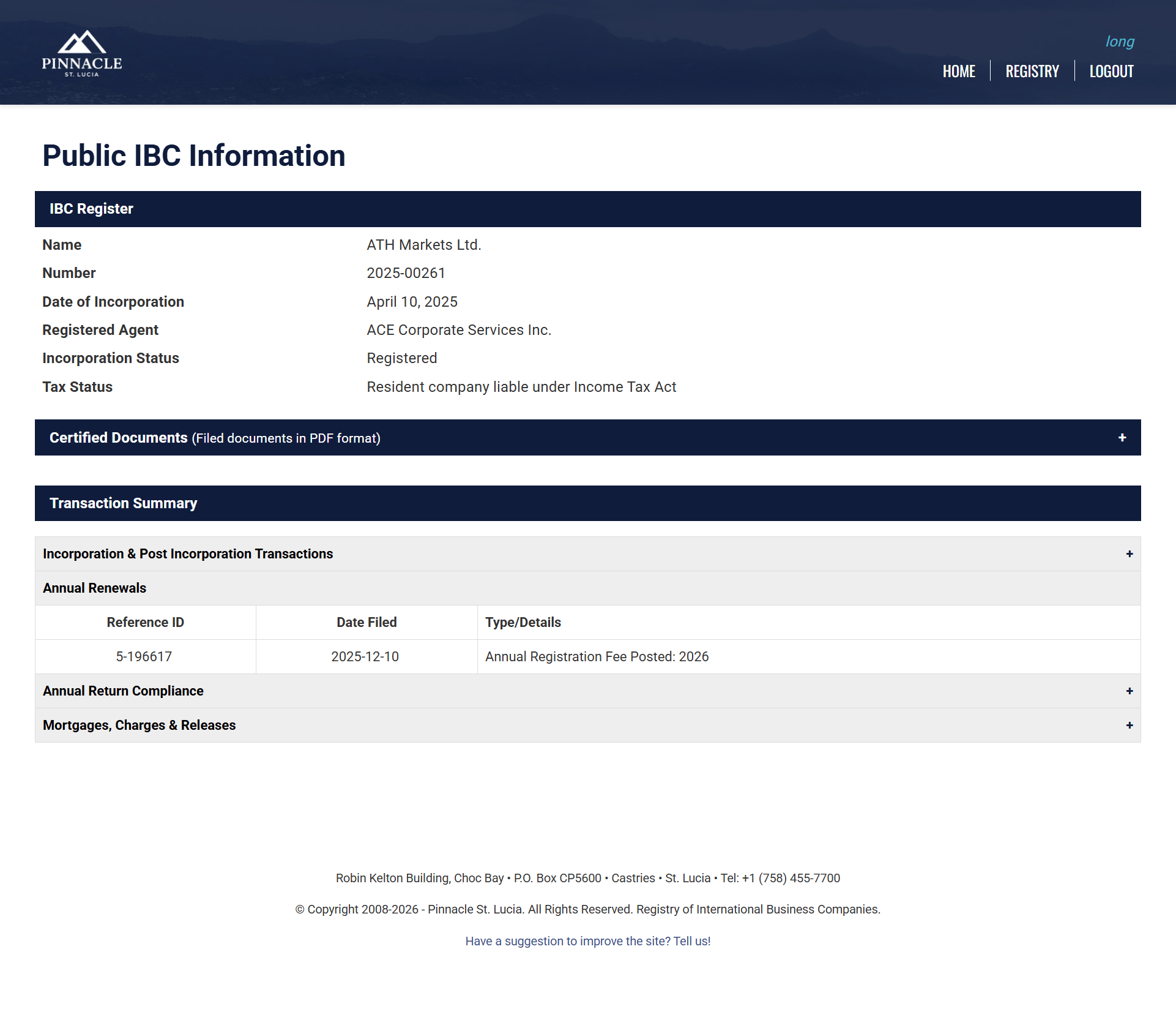 Entity Information Query