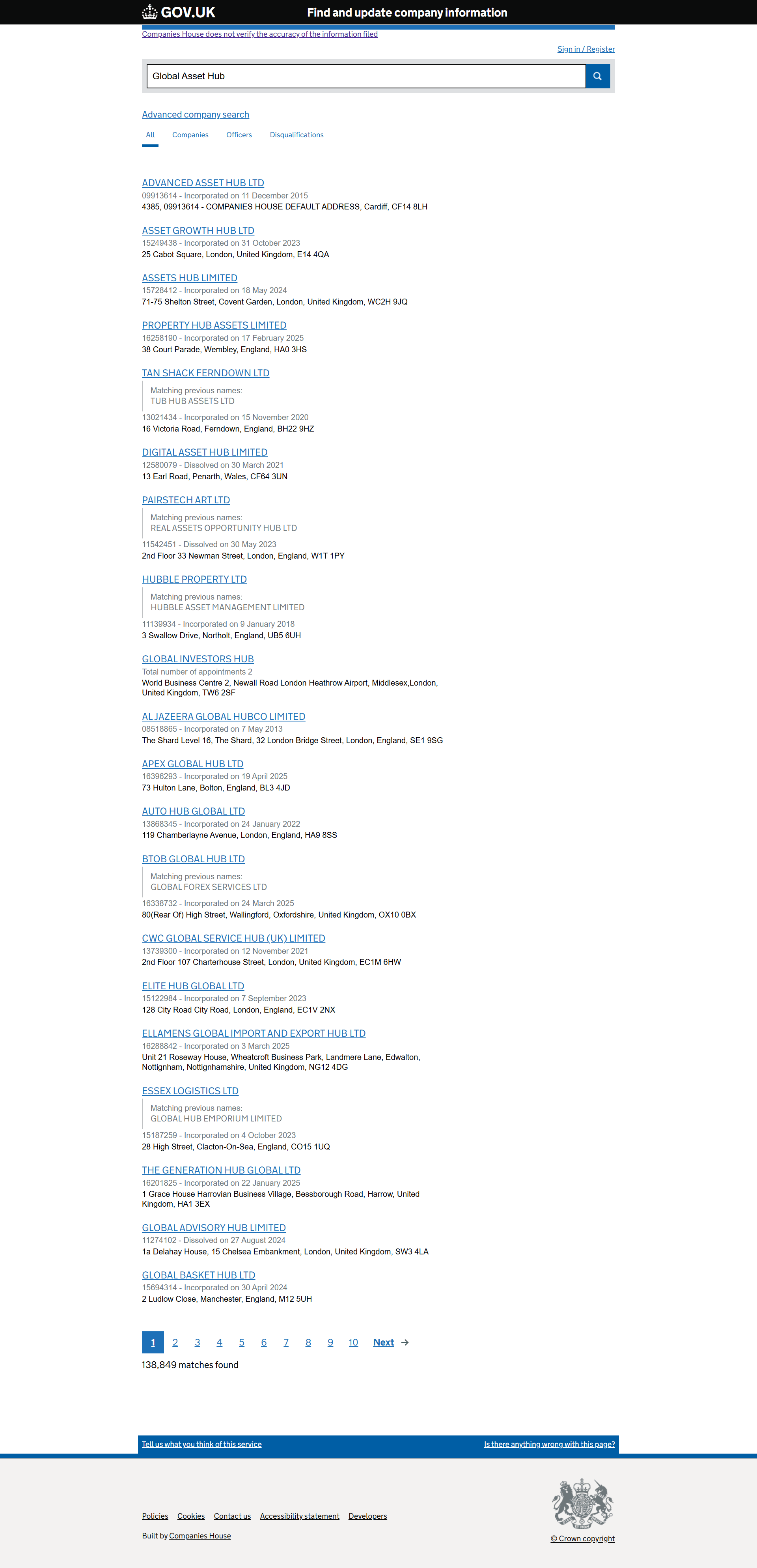 UK Companies House