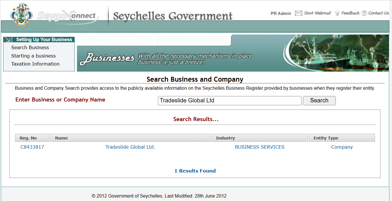 Seychelles Business Register