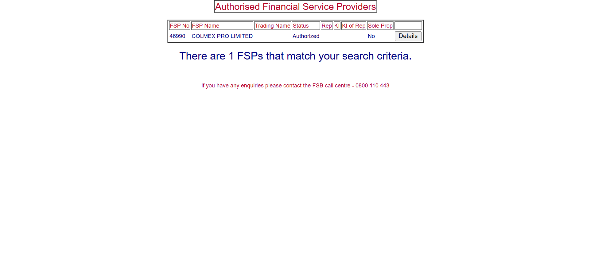 FSCA