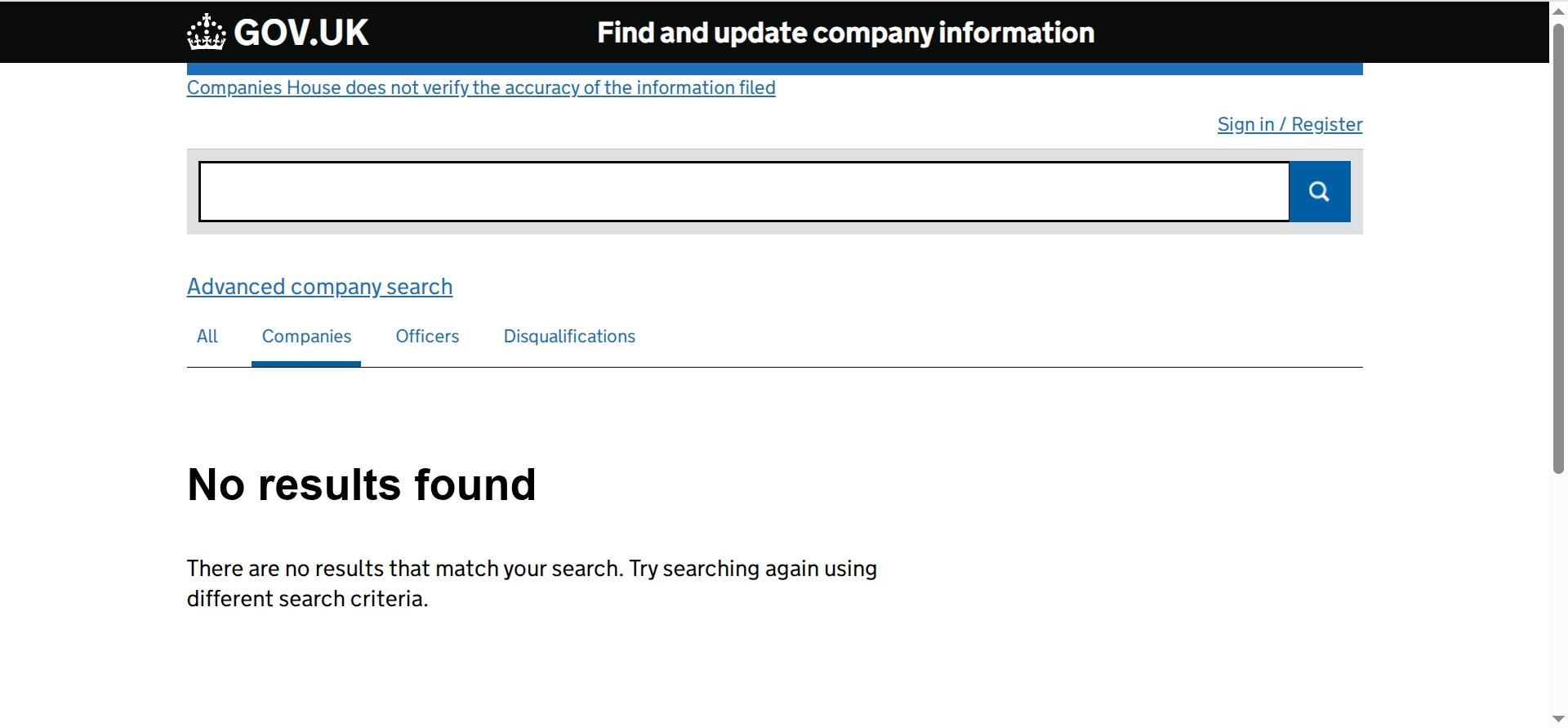Company Search