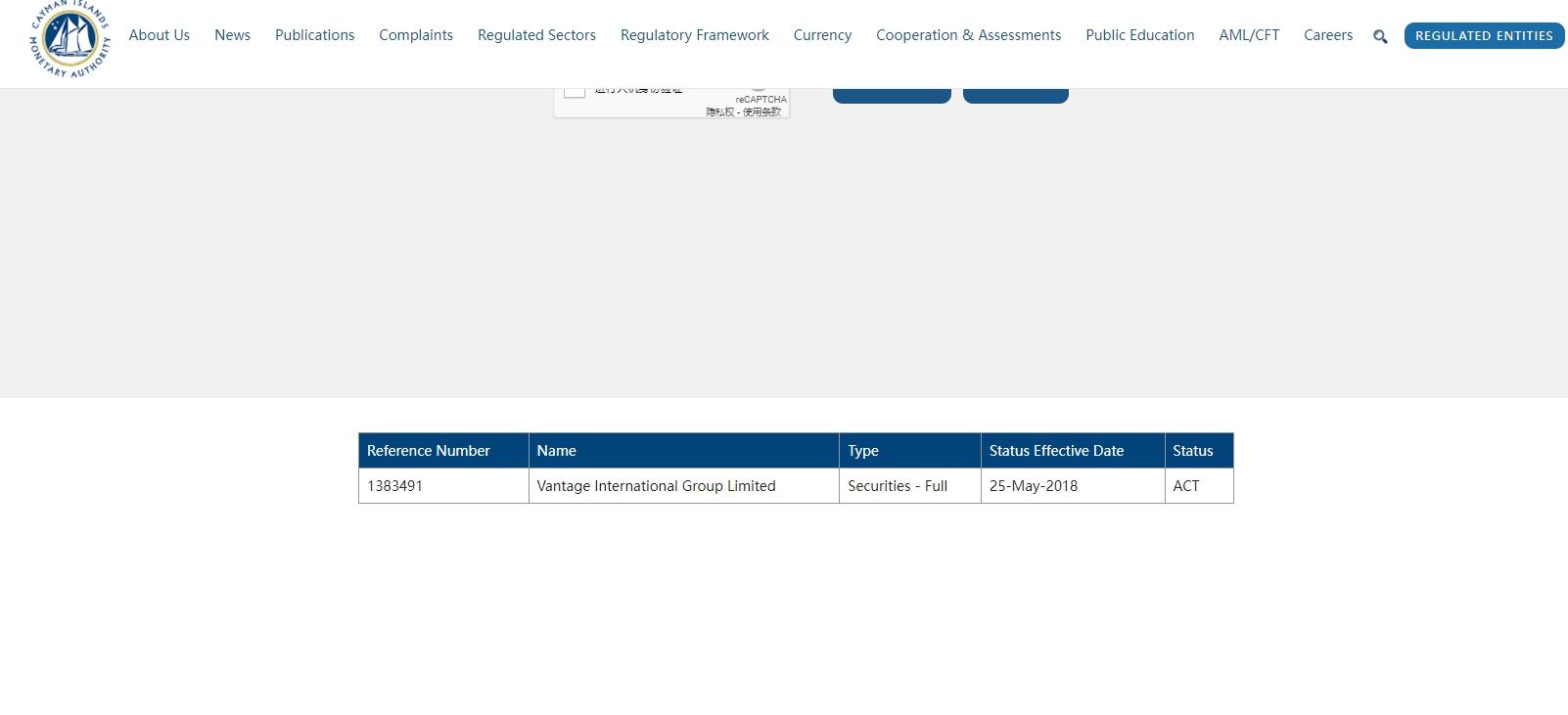 CIMA Regulatory Enquiries