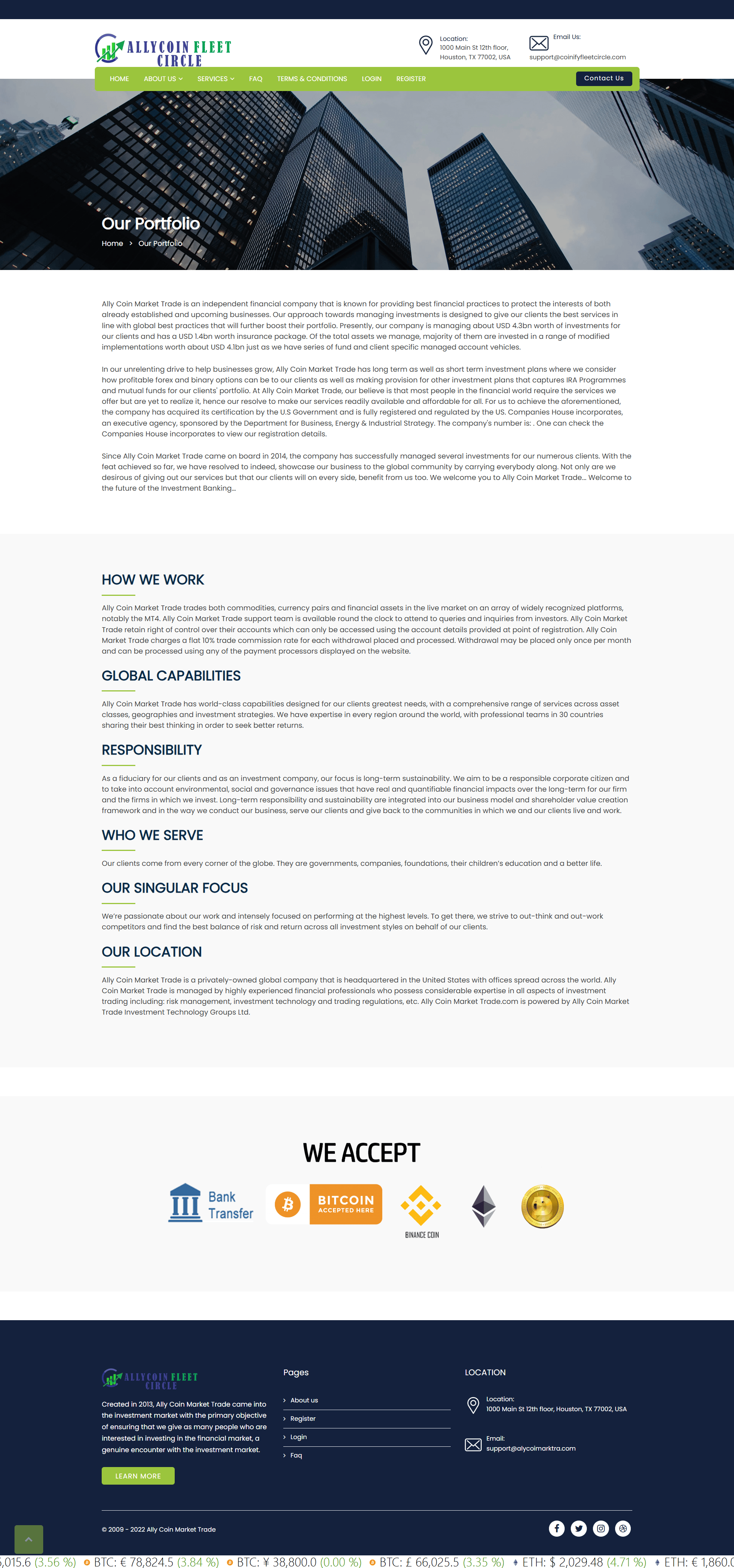 Ally Coin Market Trade Official Website