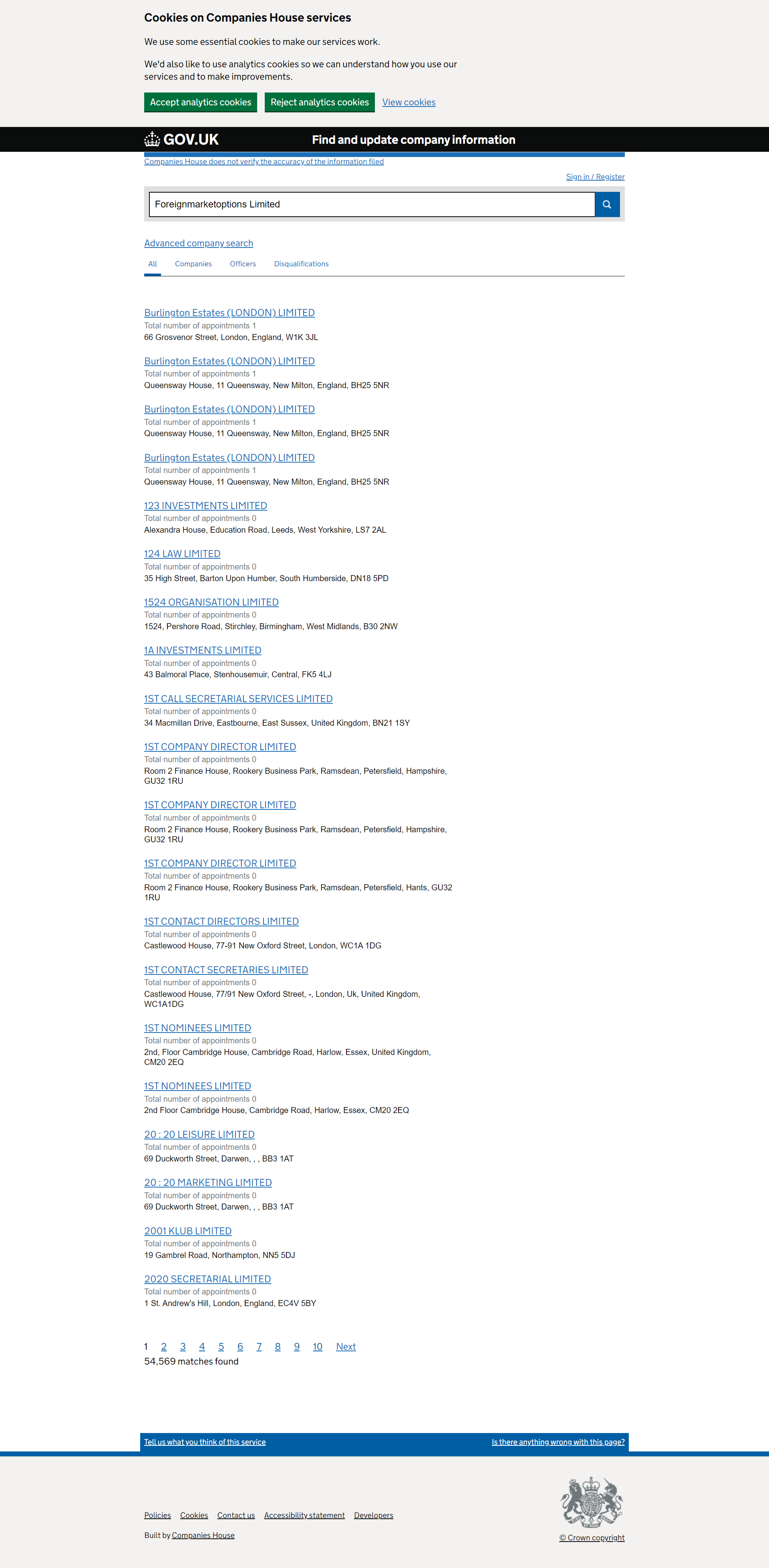 UK Companies House