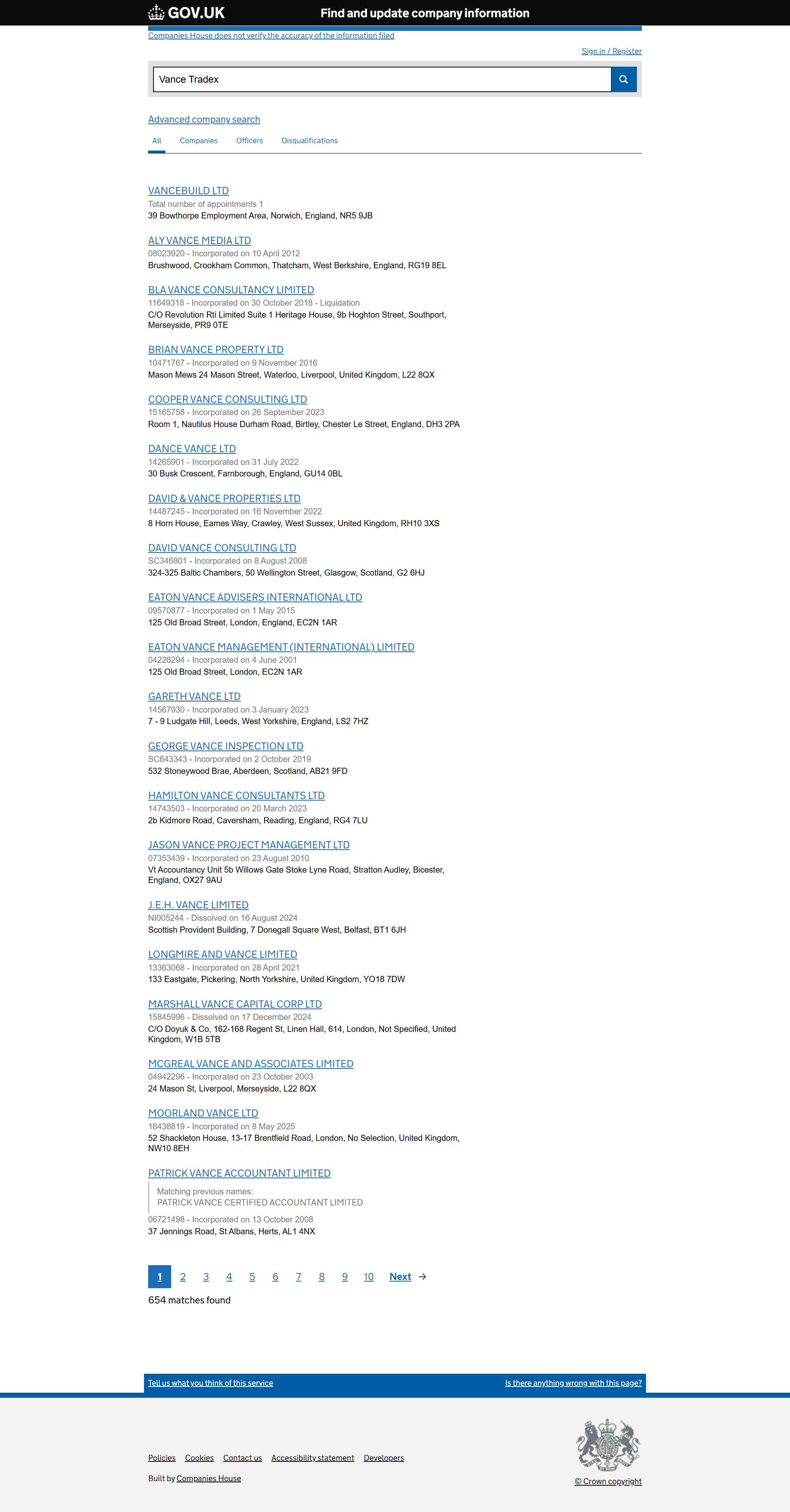 UK Companies House